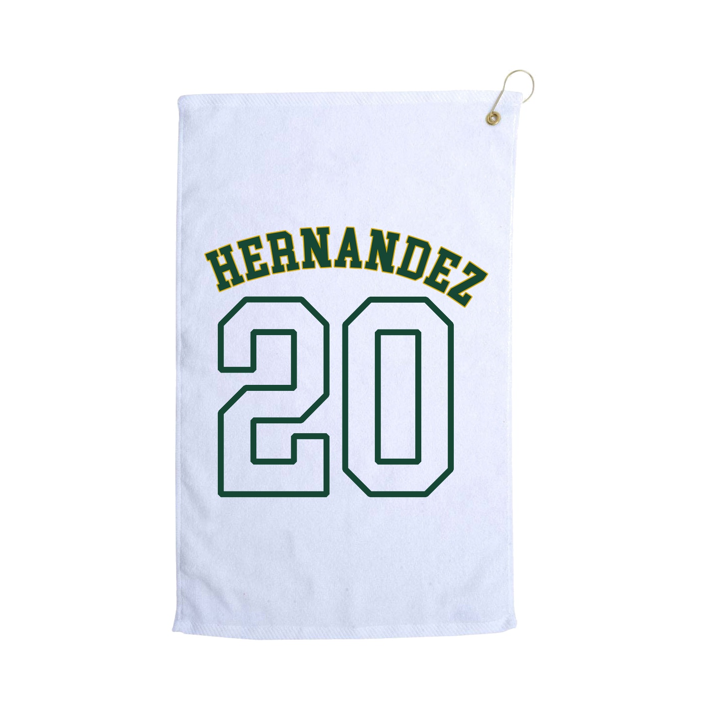 Golf Towel — Shirsey Arch in White
