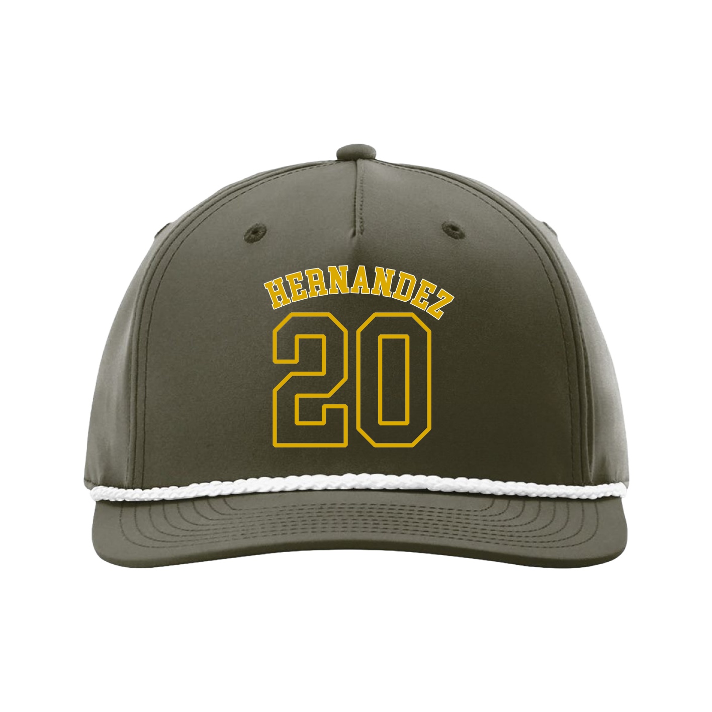 Five-Panel Classic Rope Cap — Shirsey Arch in Green