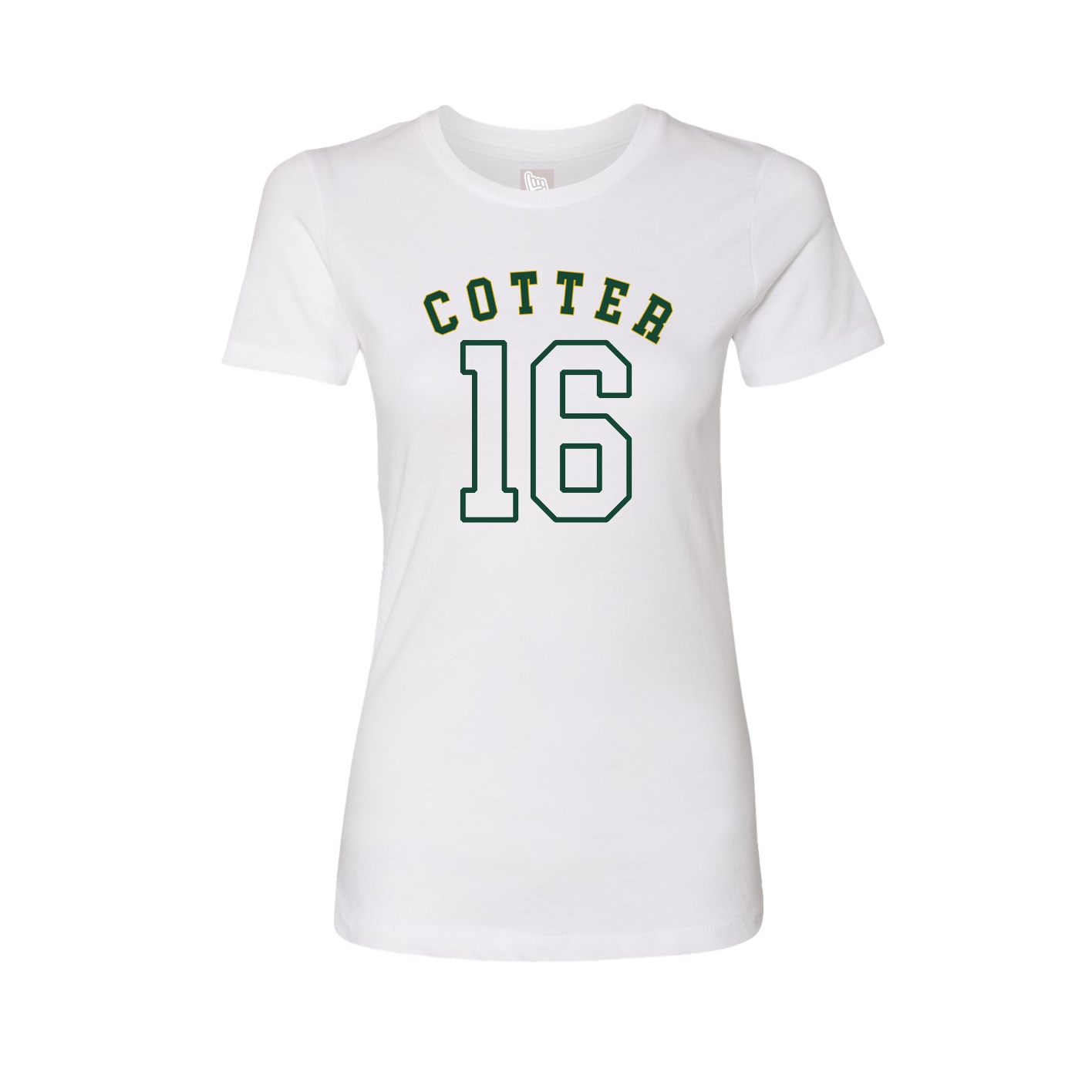 Fitted Women's Tee — Shirsey Arch in White