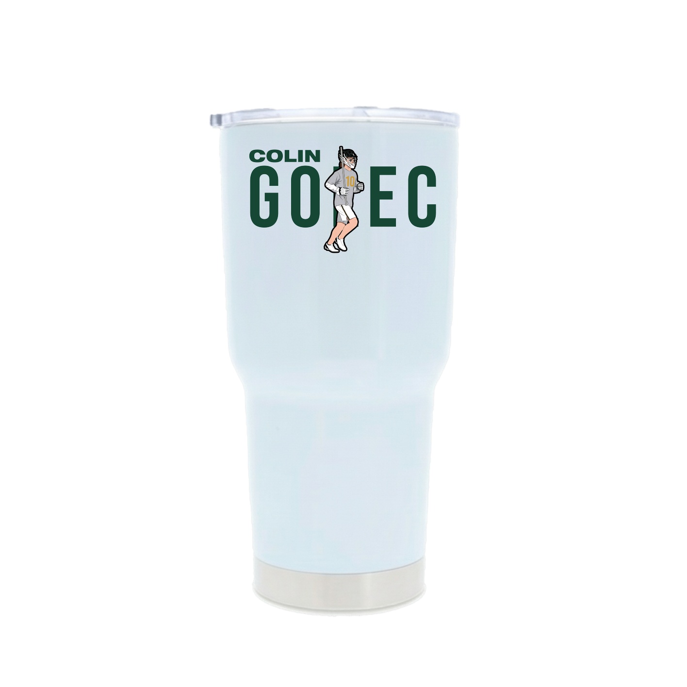 30oz Stainless Steel Tumbler — Player Name in White
