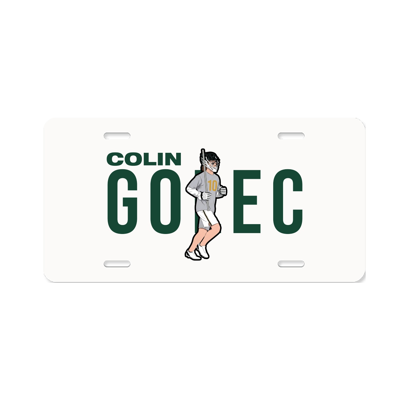 License Plate — Player Name in Classic