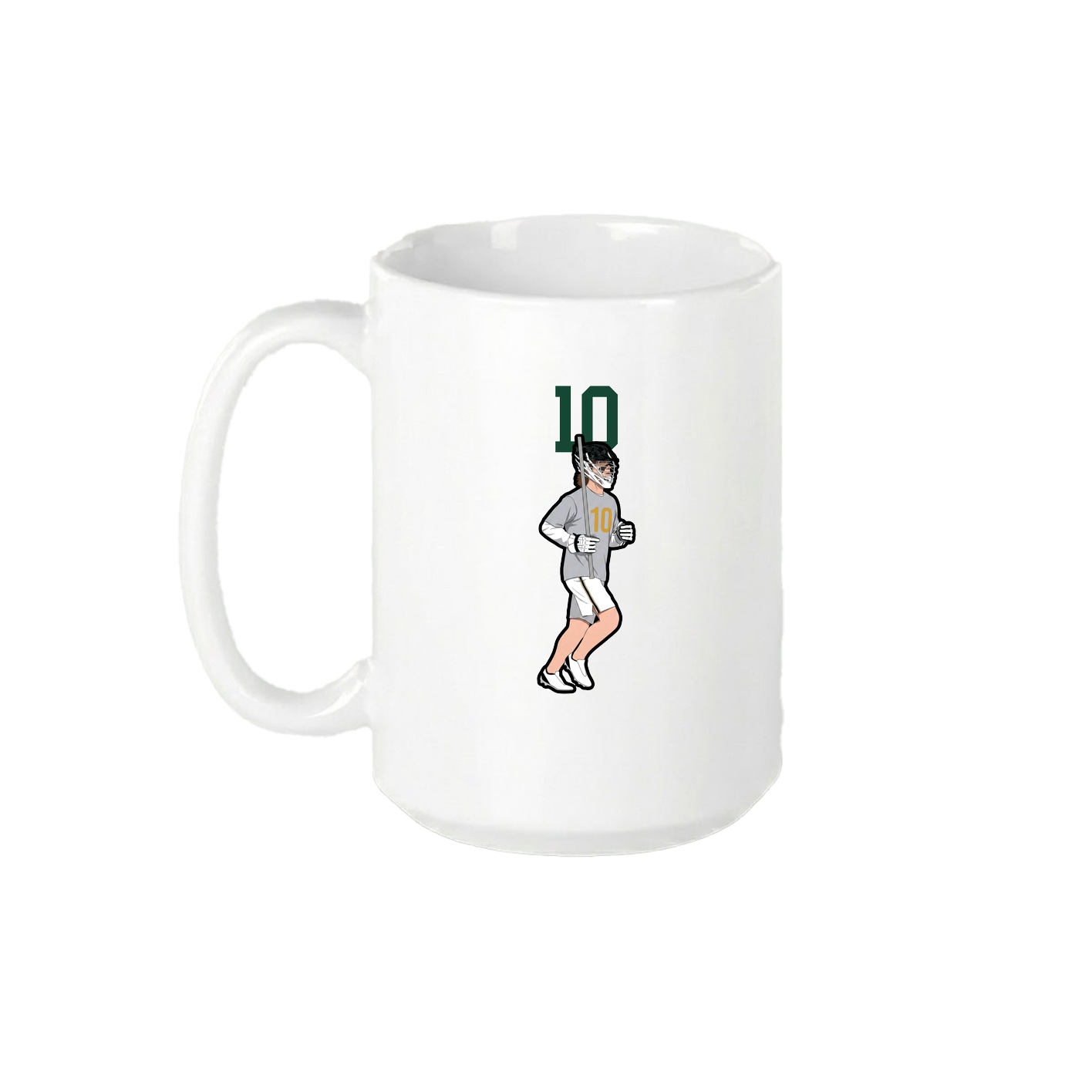 15oz Coffee Mug — Number Top in White