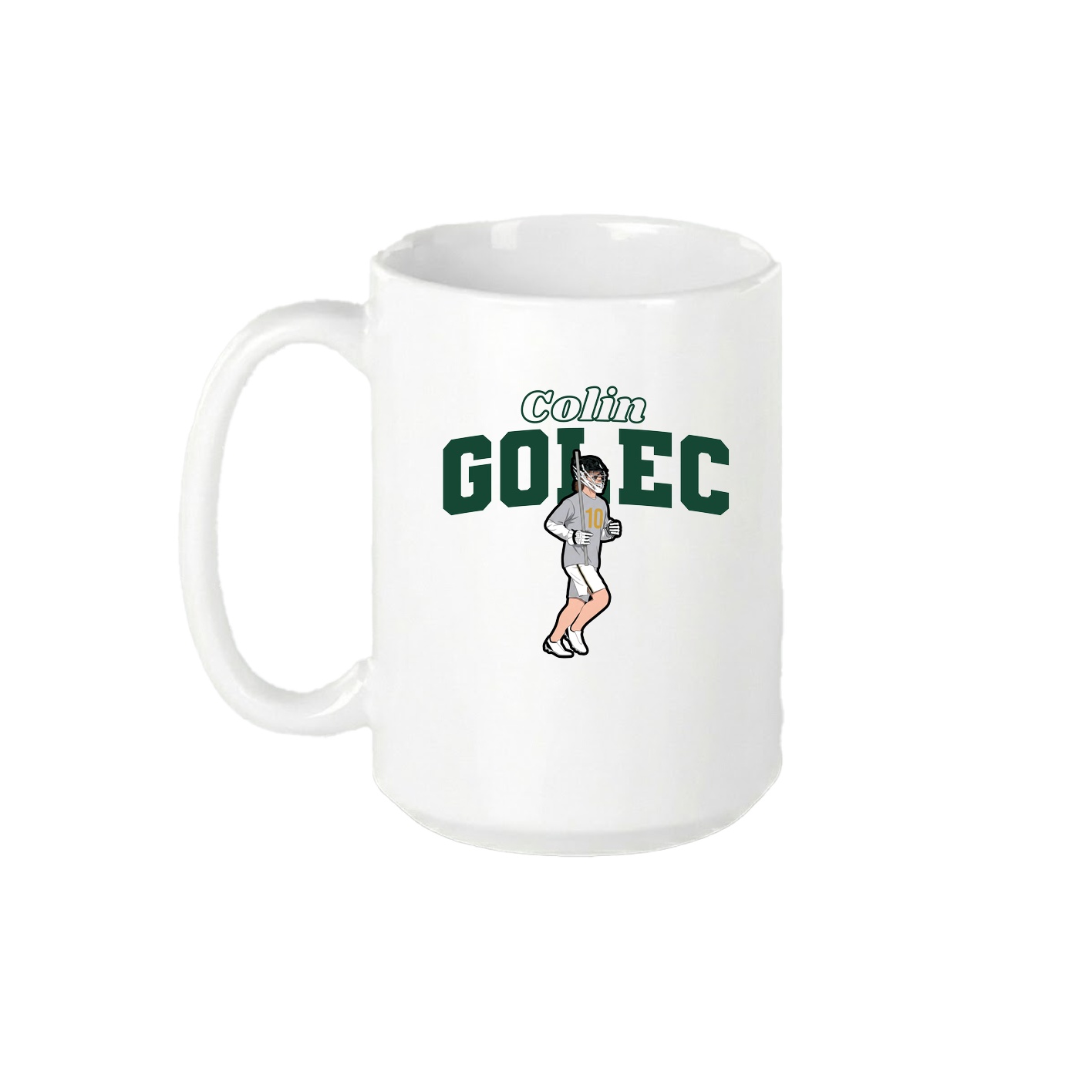 15oz Coffee Mug — Name Arch in White