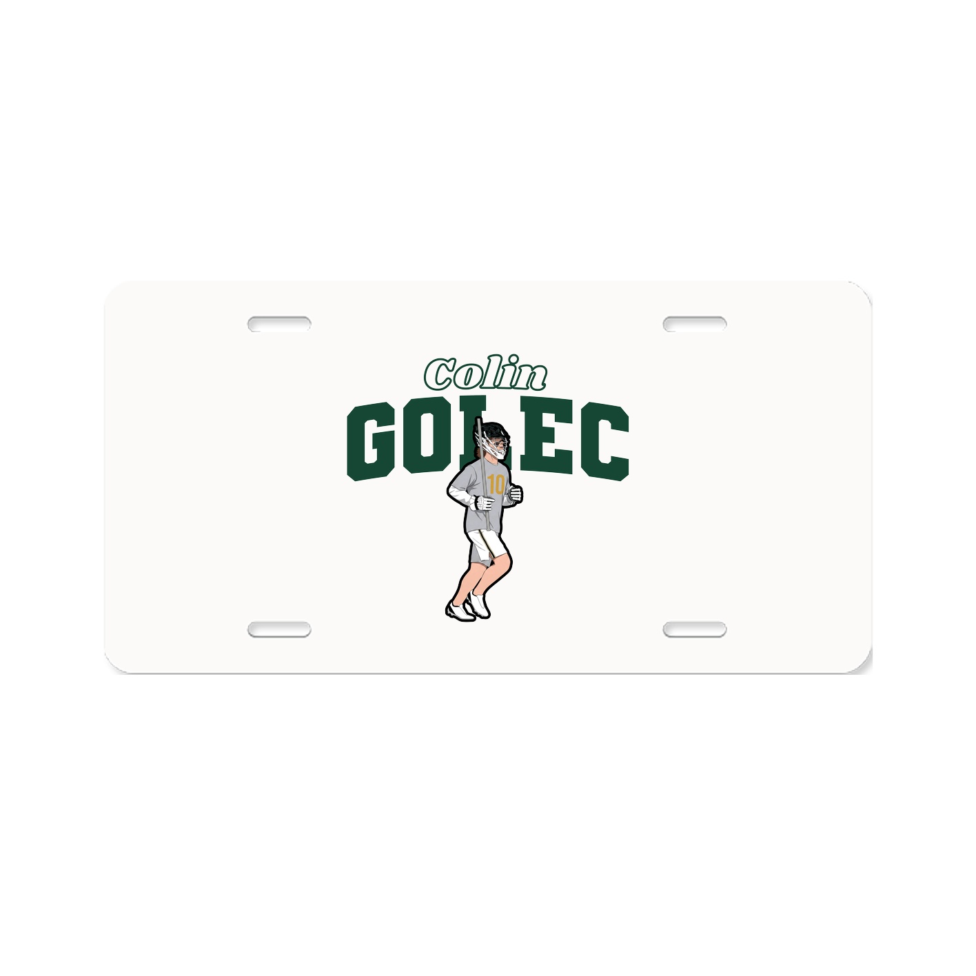 License Plate — Name Arch in Classic