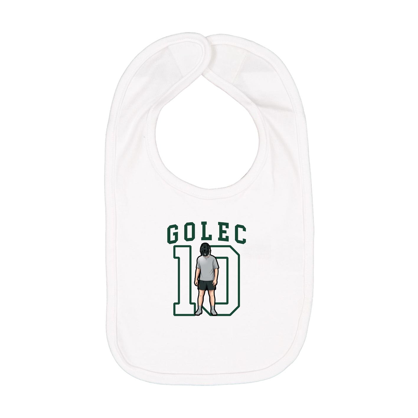 Infant Bib — Shirsey in White