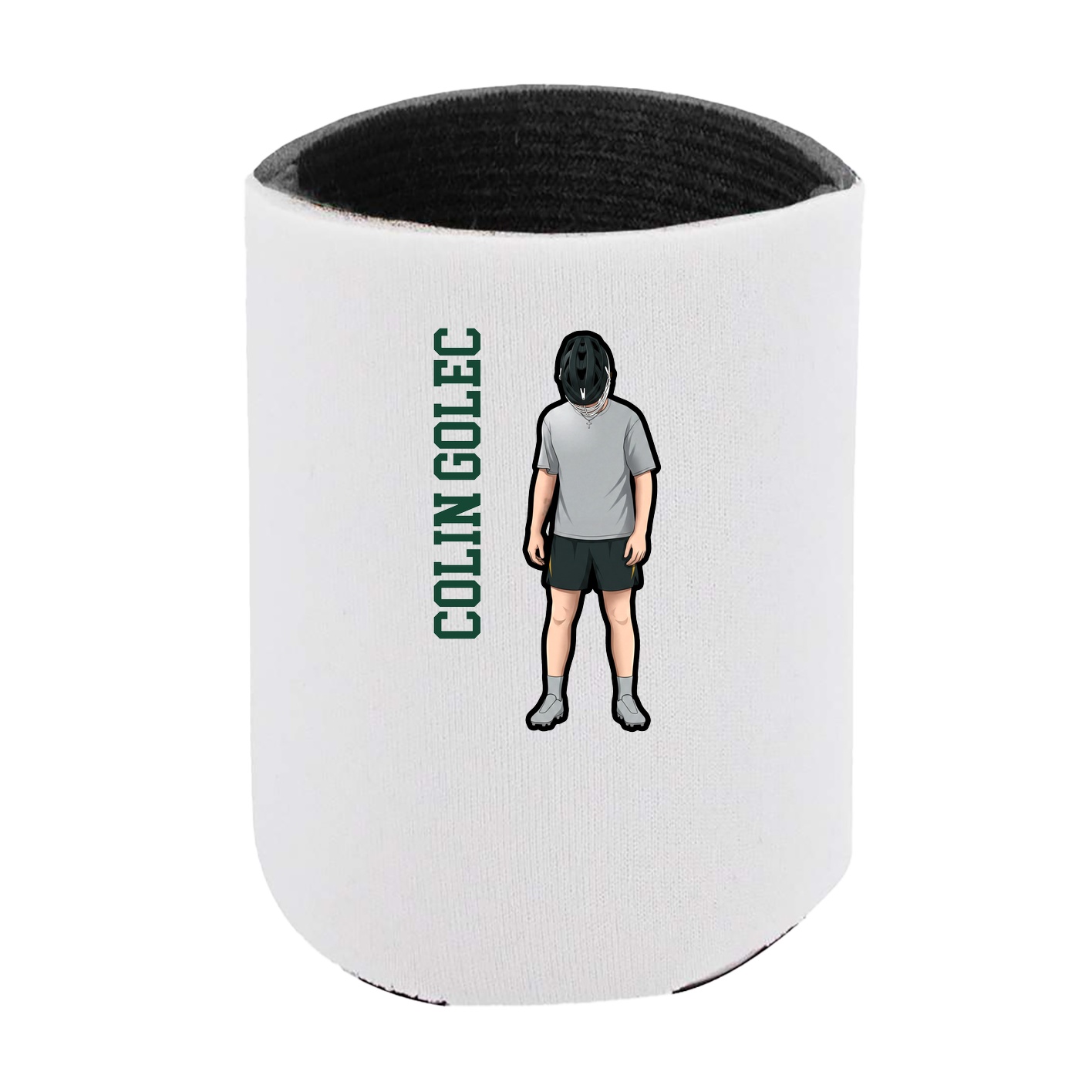 Can Holder — Name Vertical in White
