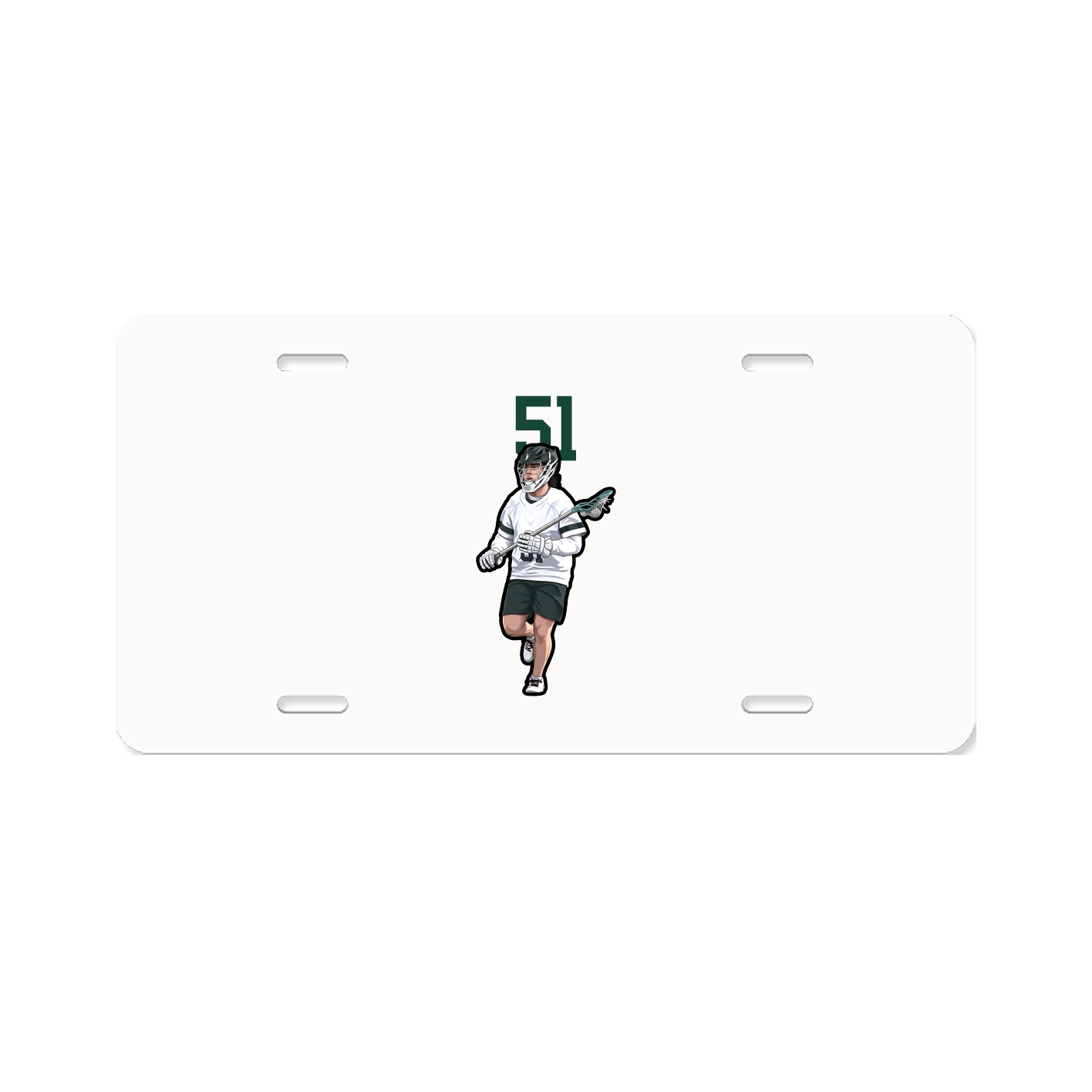 License Plate — Number Top in Classic