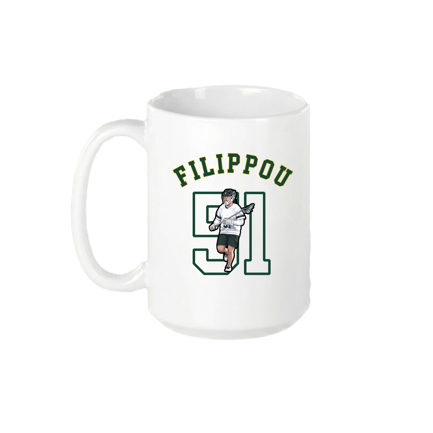 15oz Coffee Mug — Shirsey Arch in White
