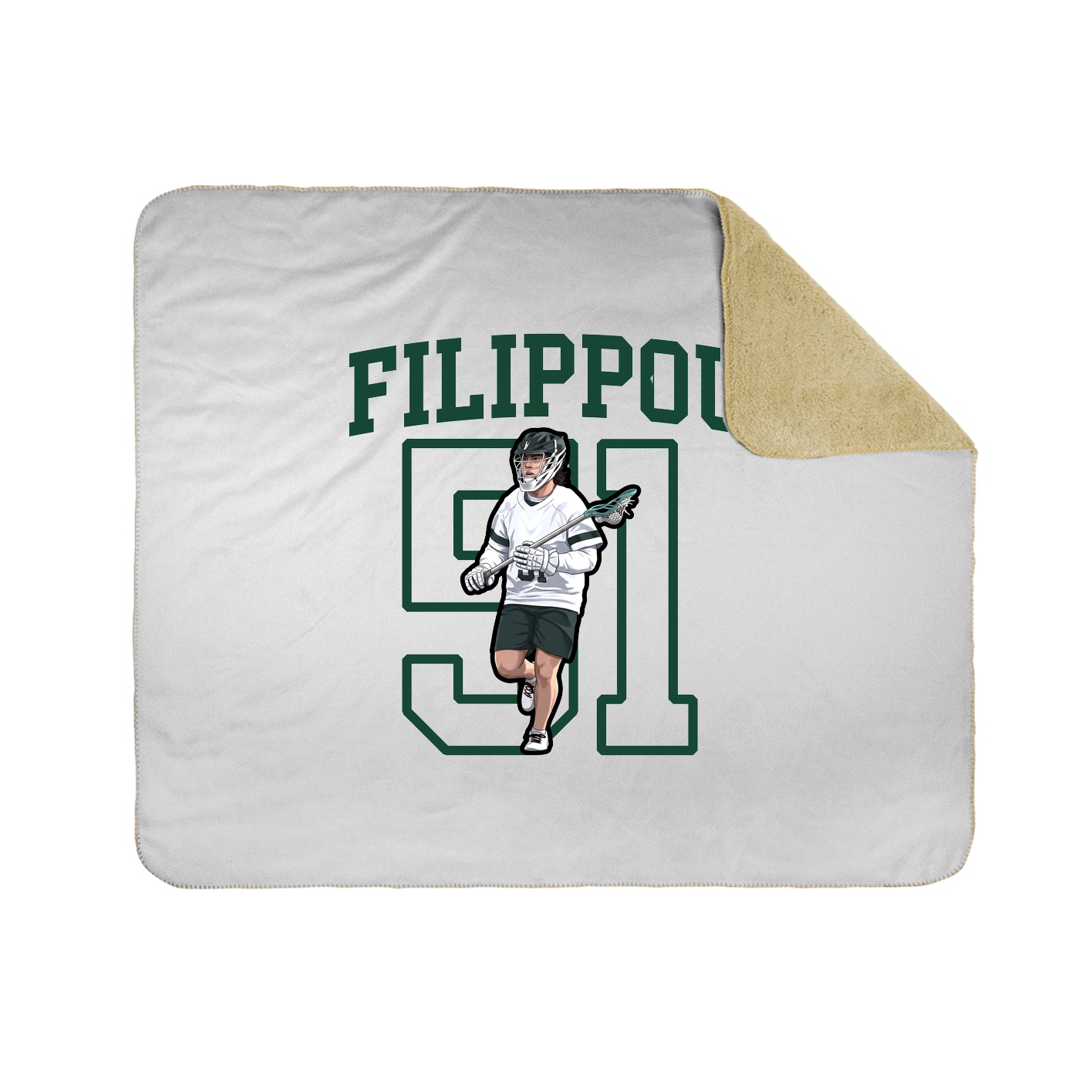 Throw Blanket — Shirsey in White