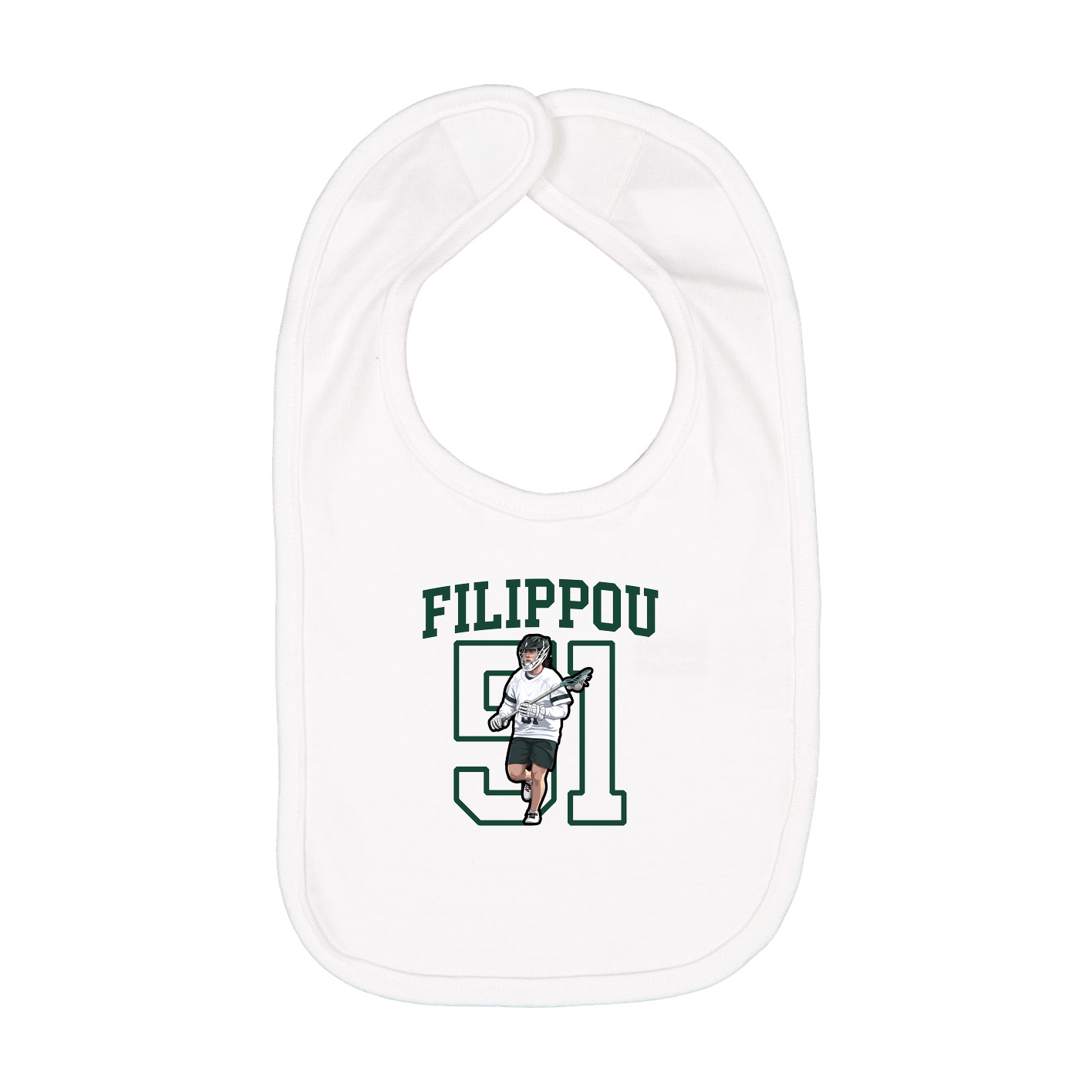 Infant Bib — Shirsey in White