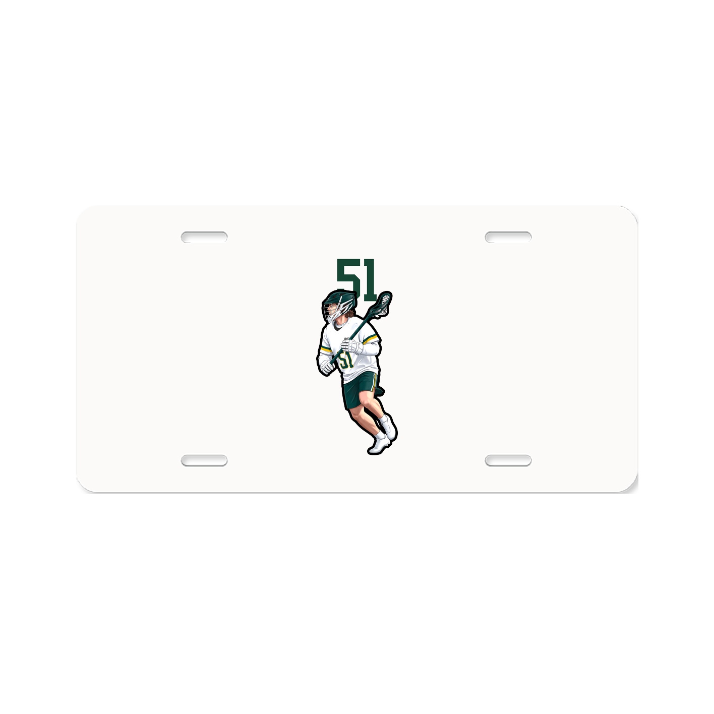 License Plate — Number Top in Classic