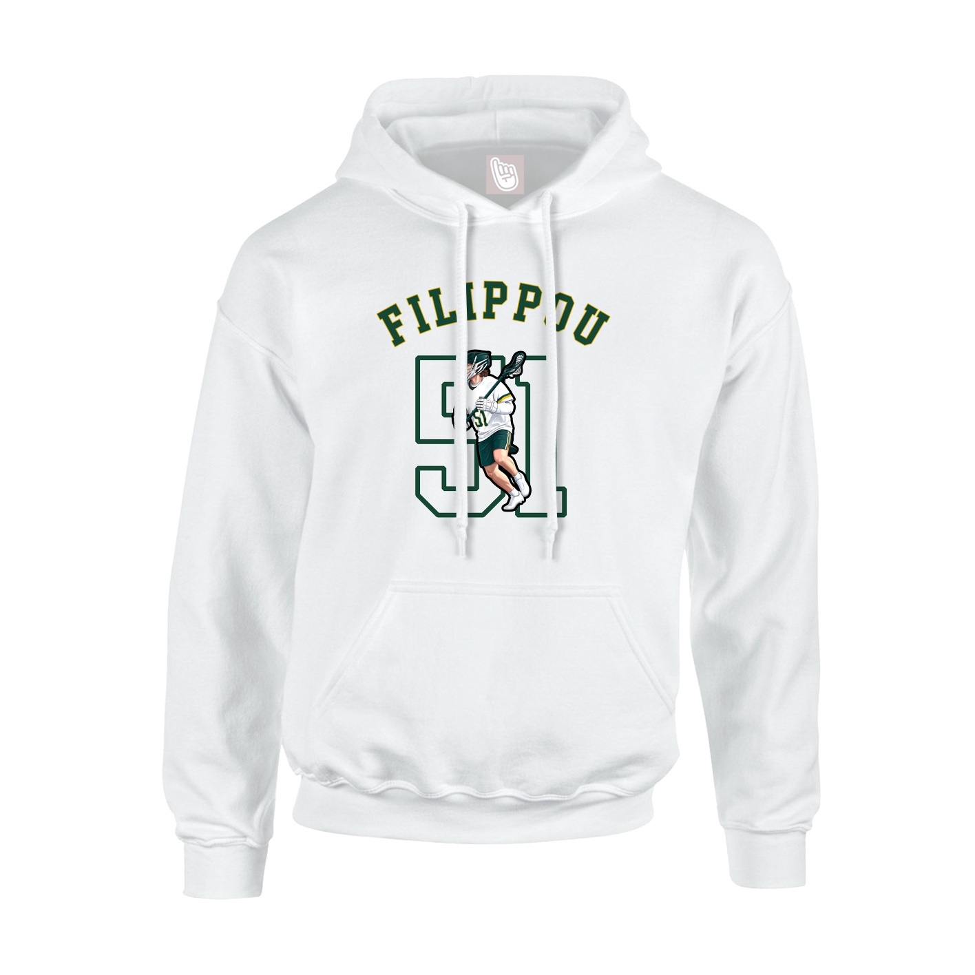 Hoodie — Shirsey Arch in White