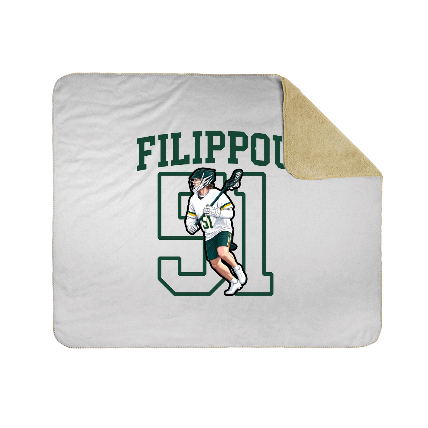50x60 Sherpa Lined Throw Blanket