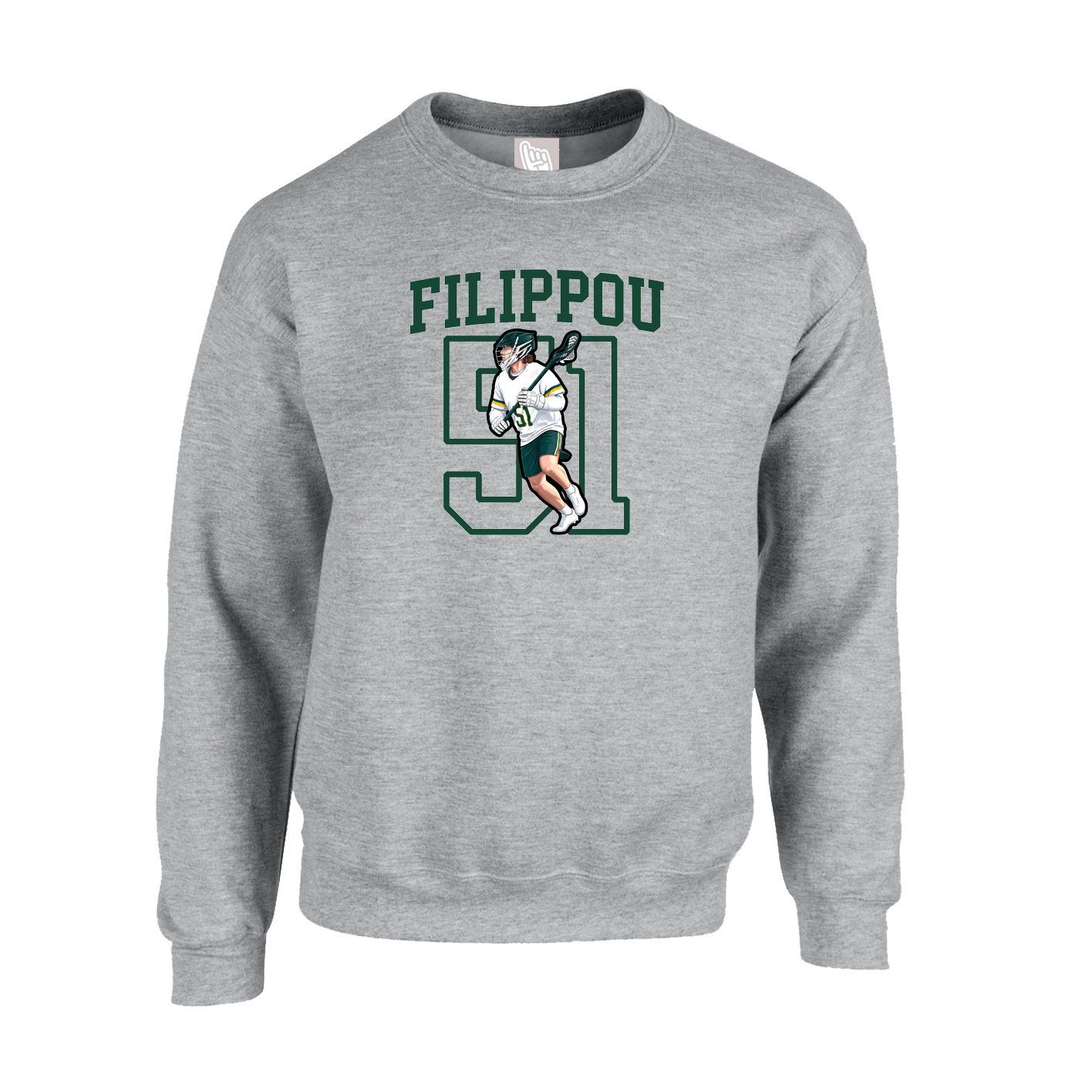Fleece Crew — Shirsey in Grey
