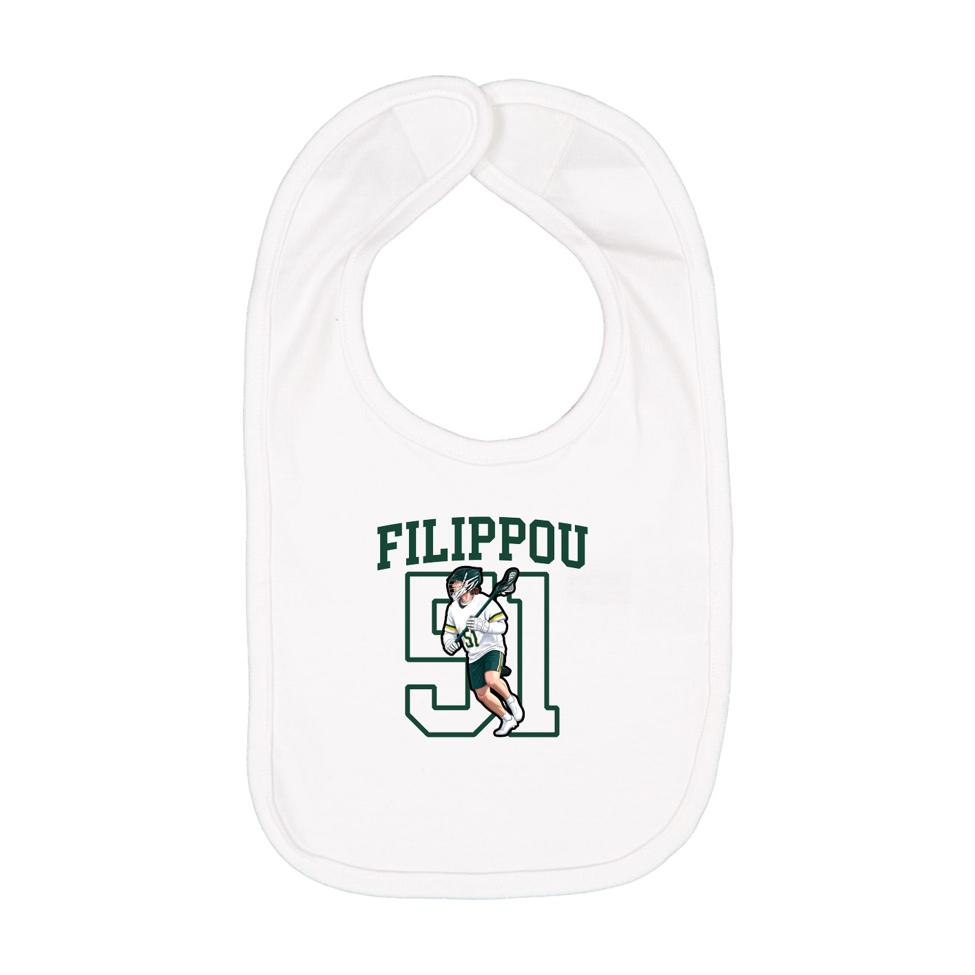 Infant Bib — Shirsey in White