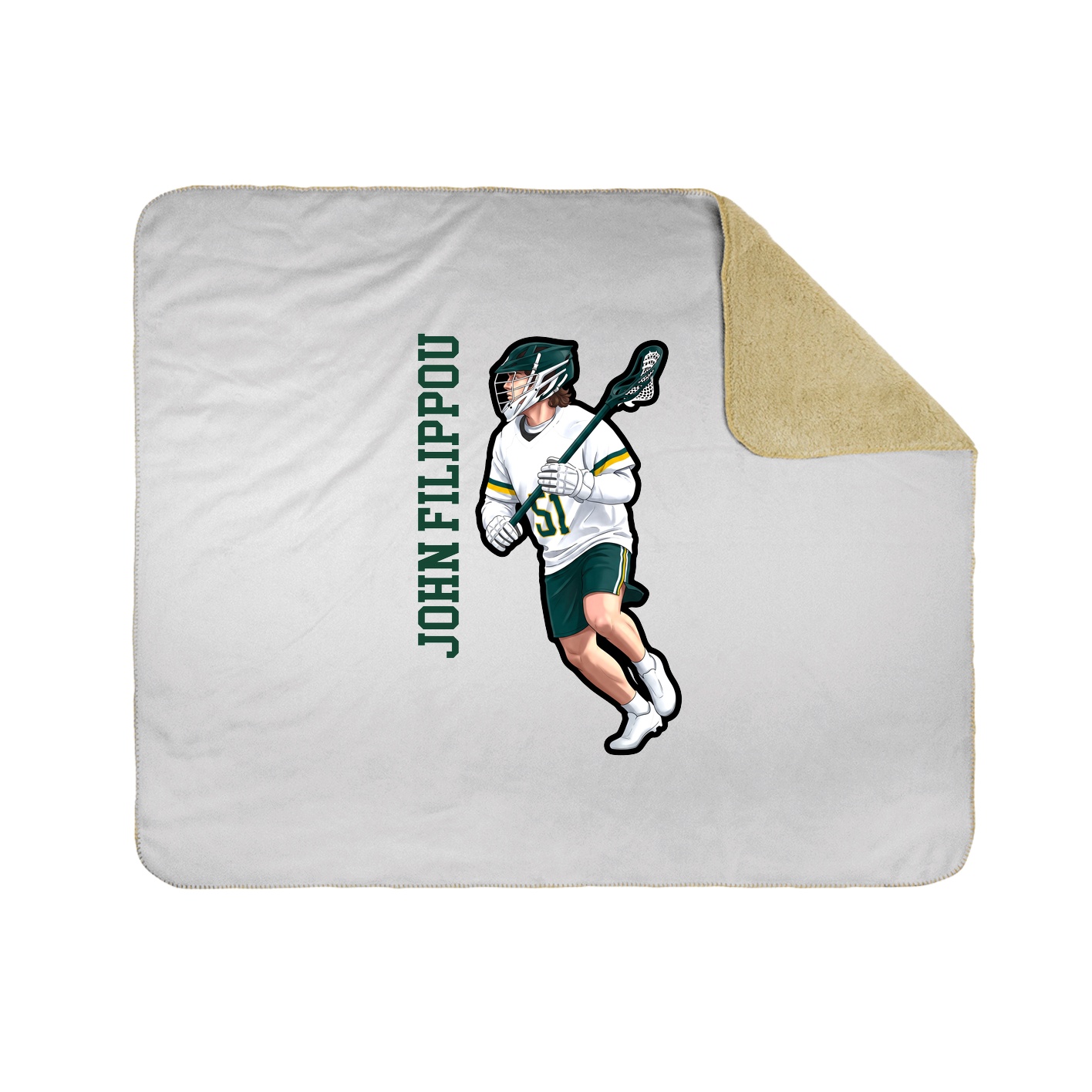 50x60 Sherpa Lined Throw Blanket