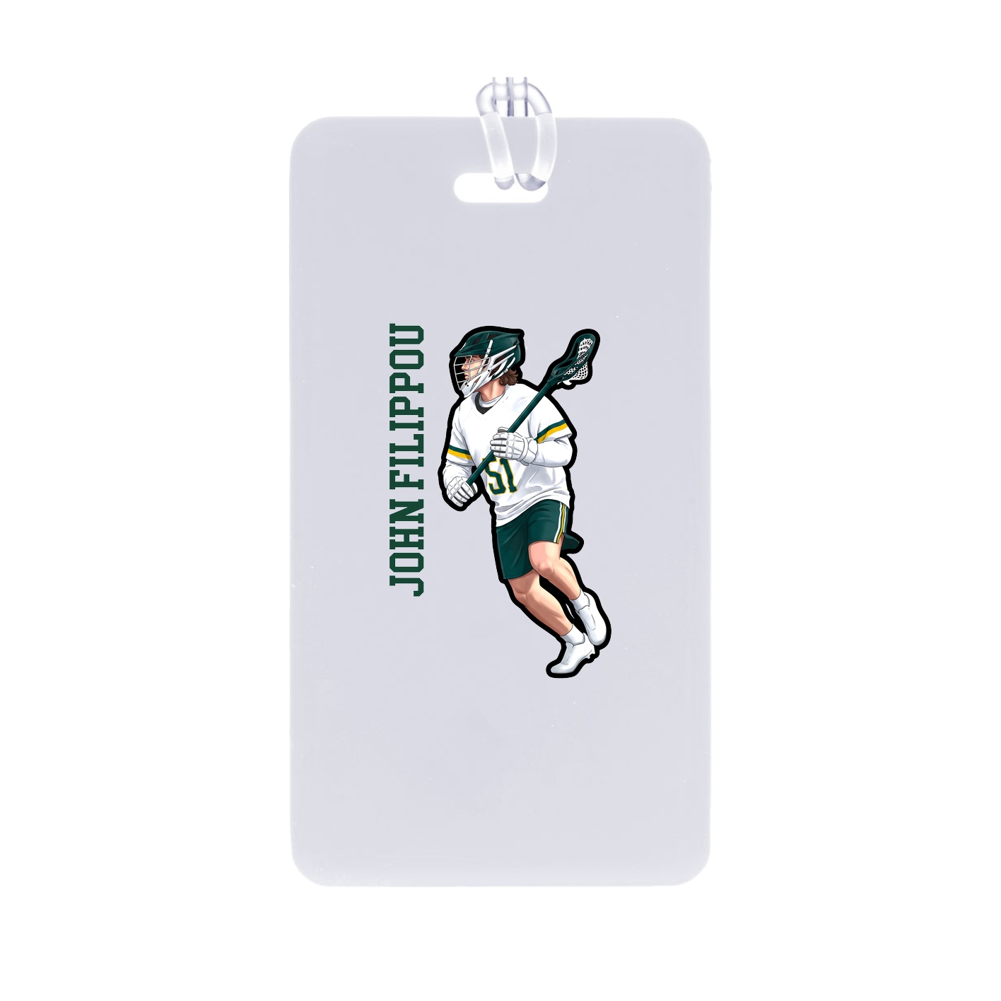 Bag Tag — Name Vertical in Classic