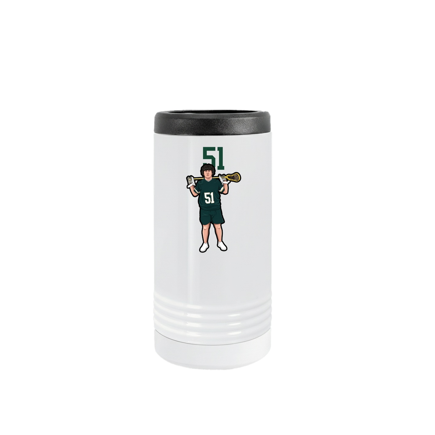 Slim Beverage Holder — Number Top in White