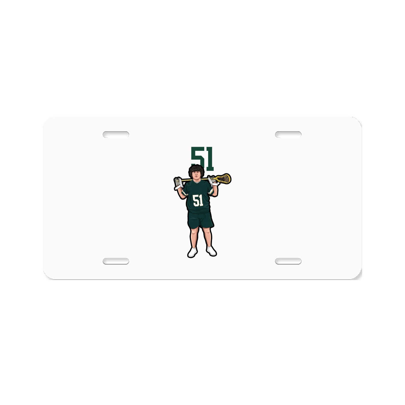 License Plate — Number Top in Classic
