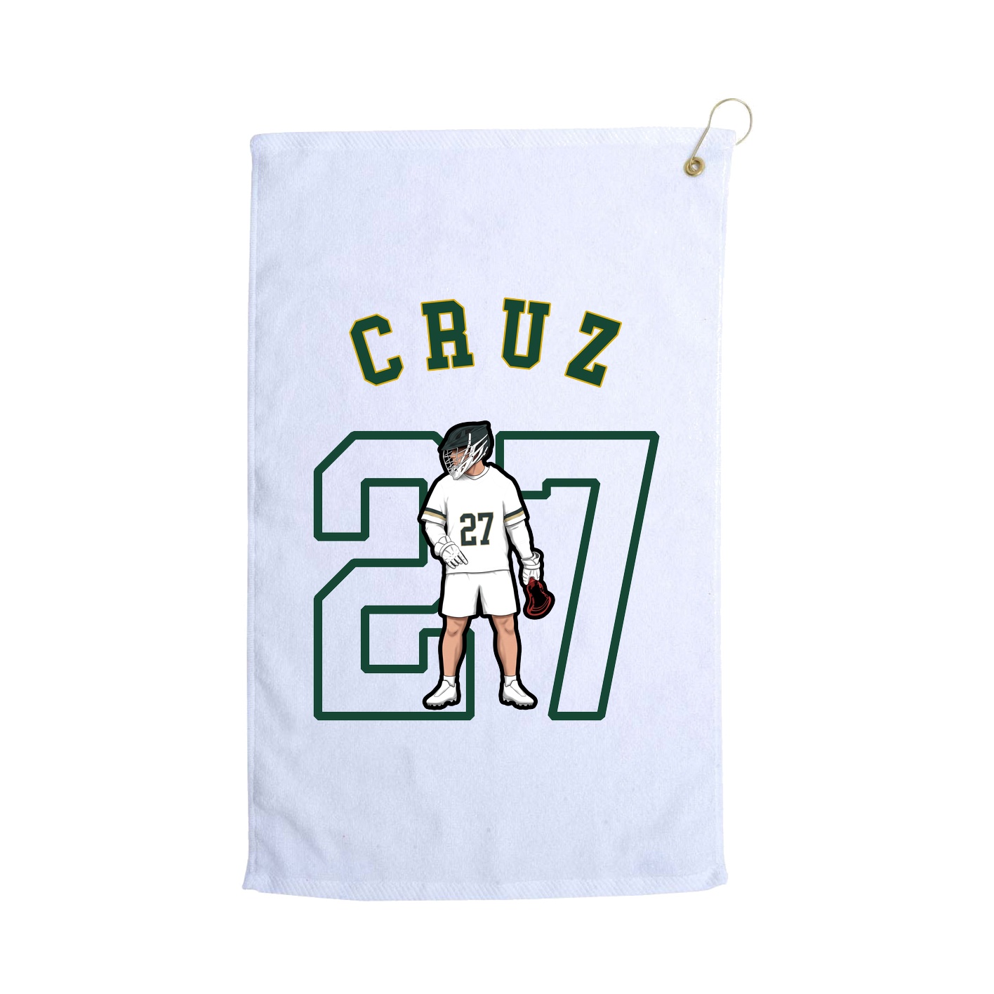 Golf Towel — Shirsey Arch in White