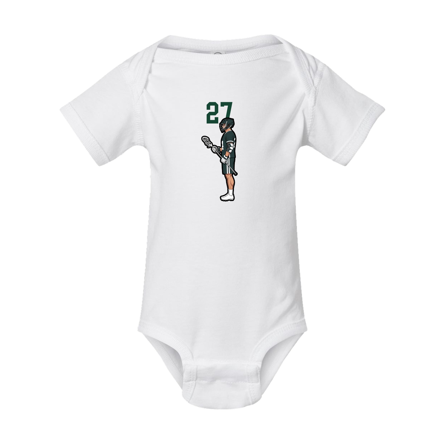 Baby Onesie — Number Top in White