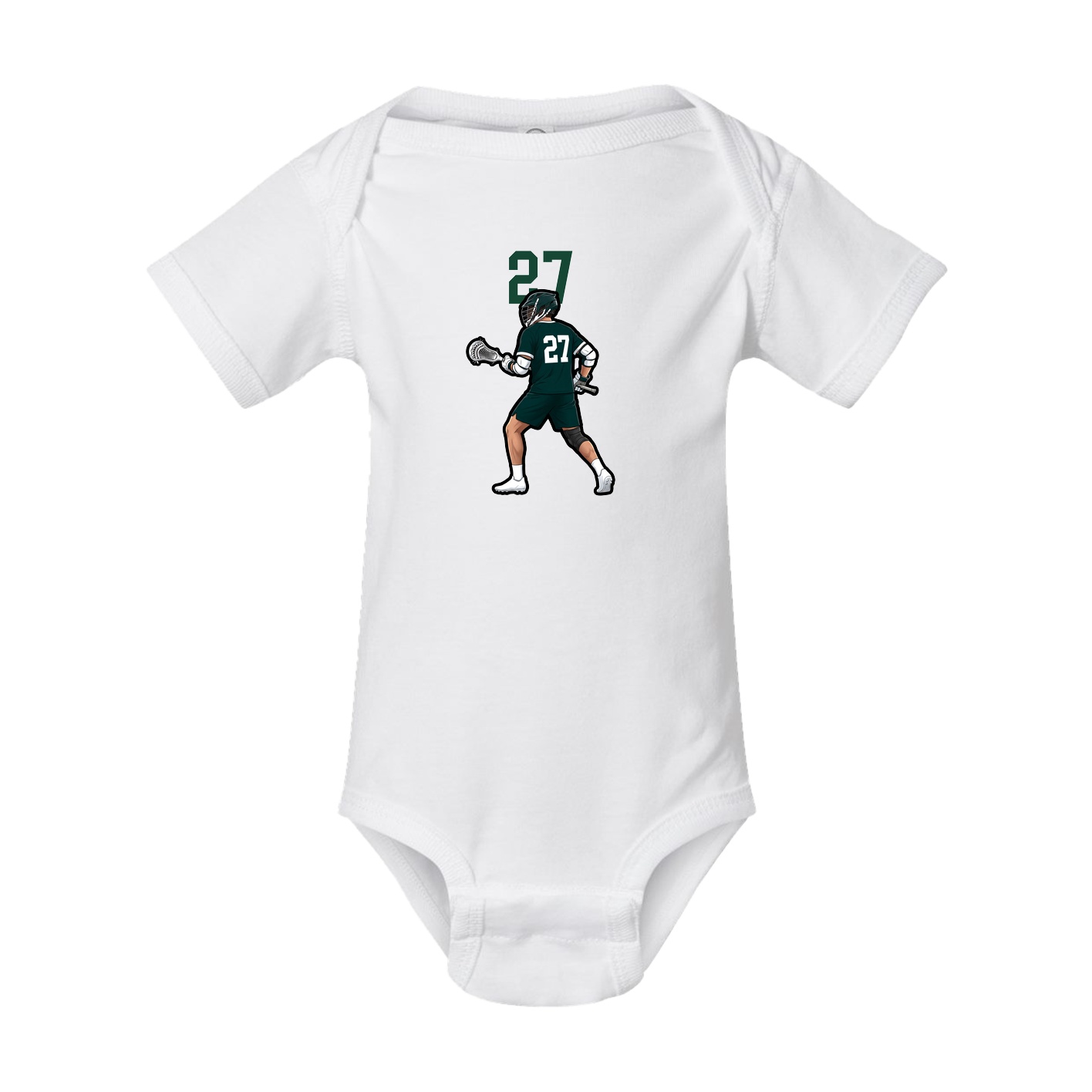 Baby Onesie — Number Top in White