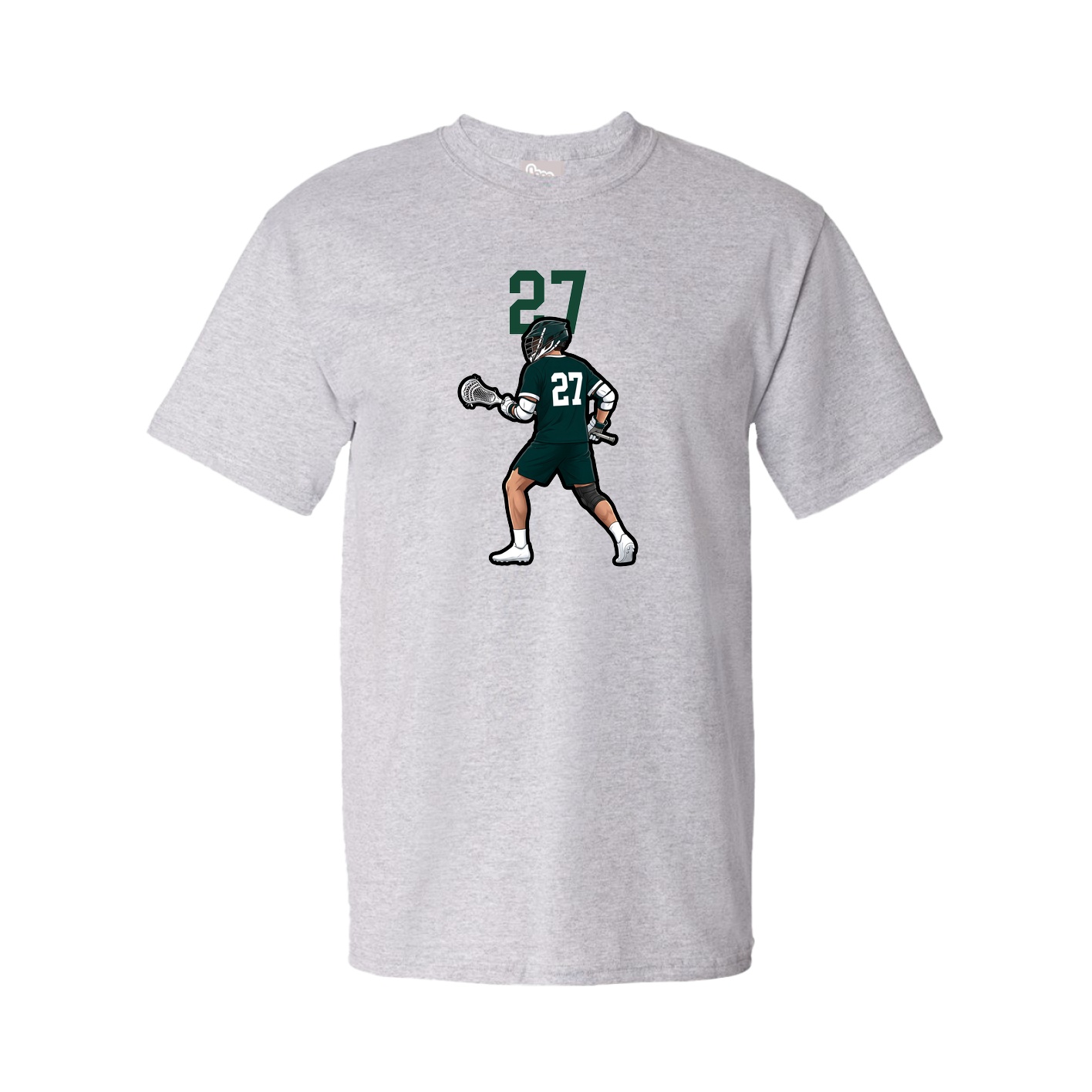Youth Tee — Number Top in Grey