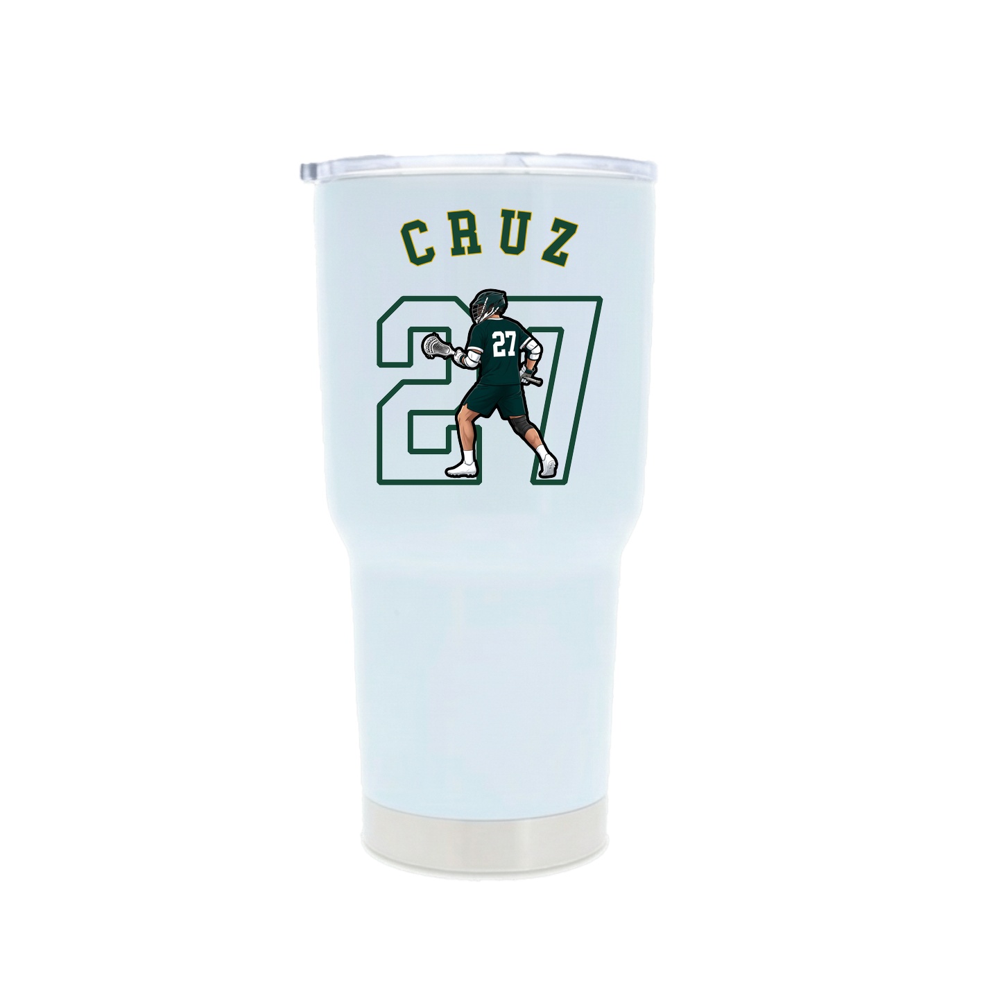 30oz Stainless Steel Tumbler — Shirsey Arch in White