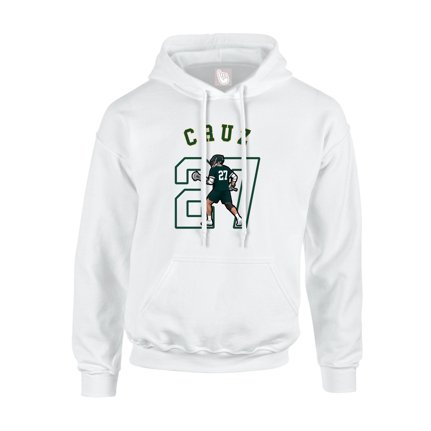 Youth Hoodie — Shirsey Arch in White