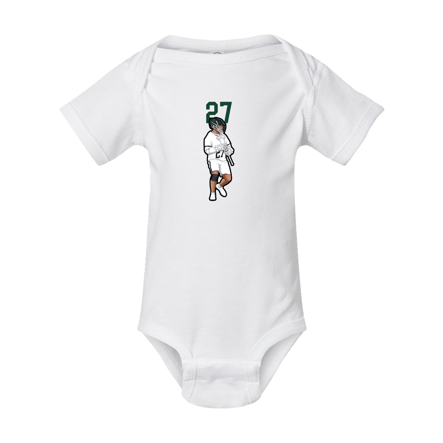 Baby Onesie — Number Top in White