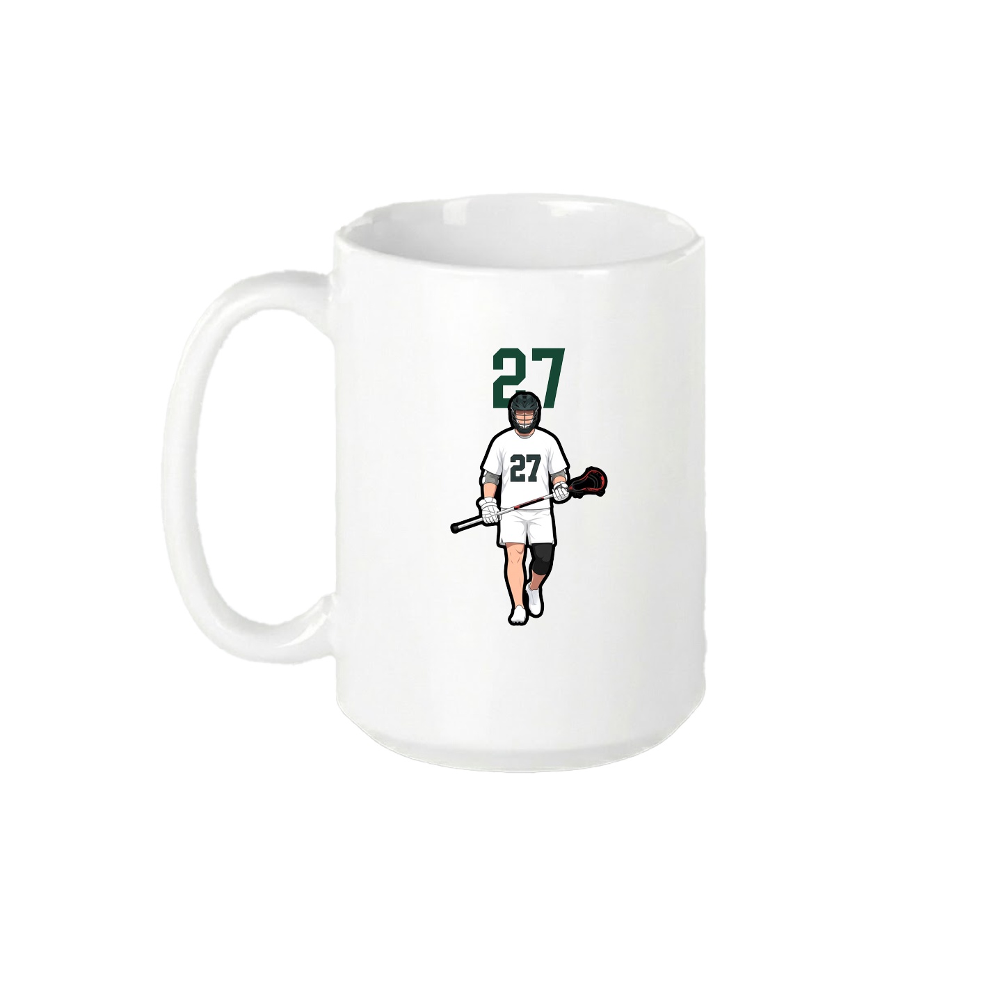 15oz Coffee Mug — Number Top in White