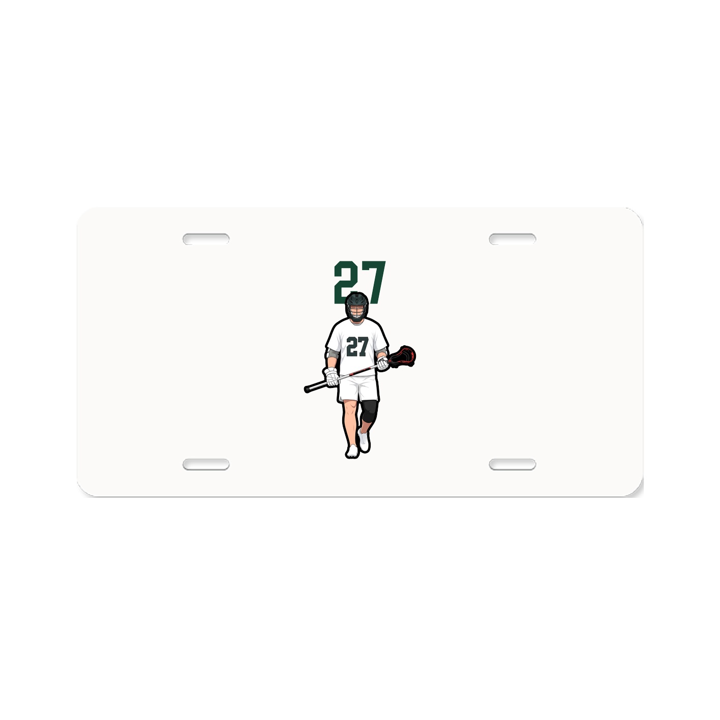 License Plate — Number Top in Classic