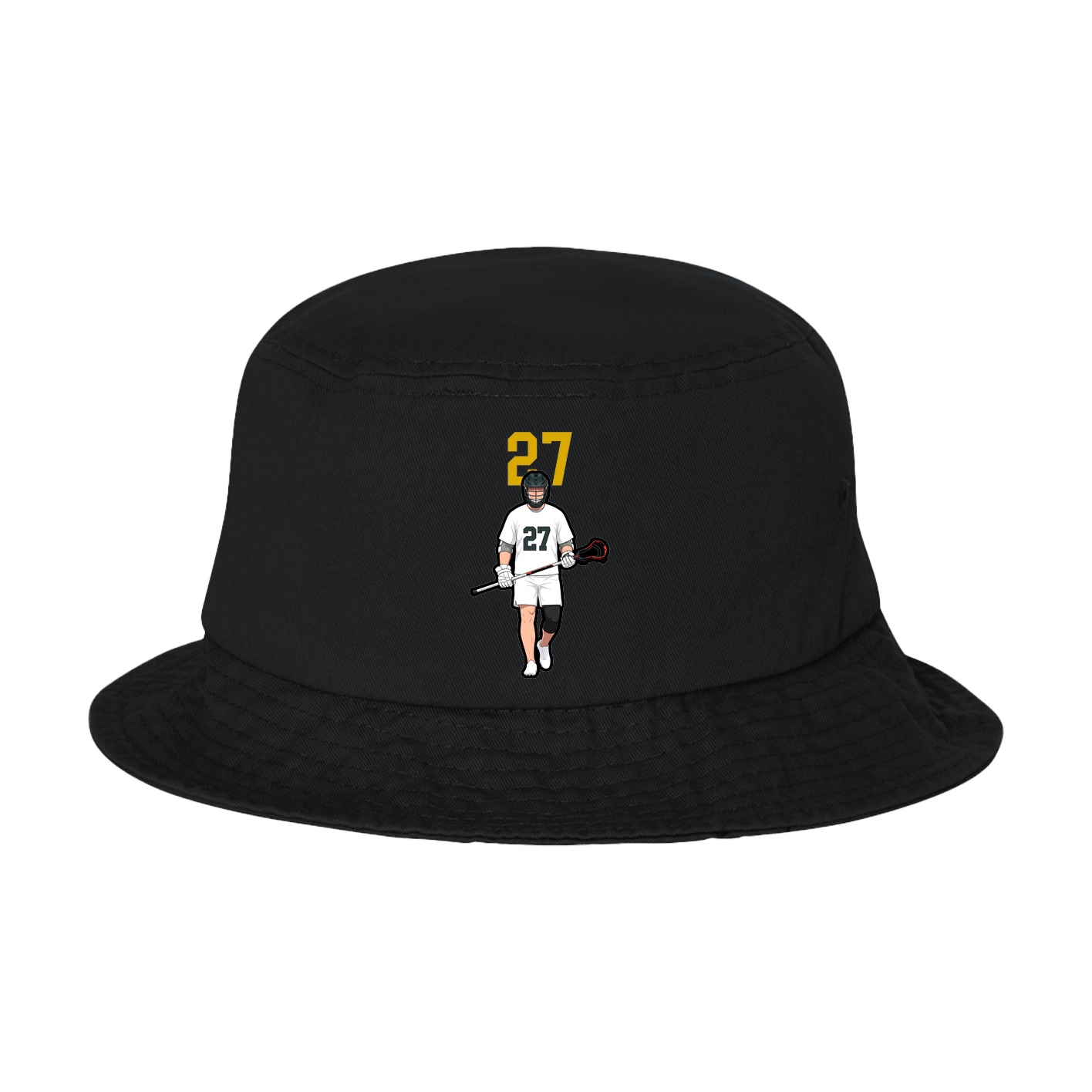 Bucket Cap — Number Top in Black