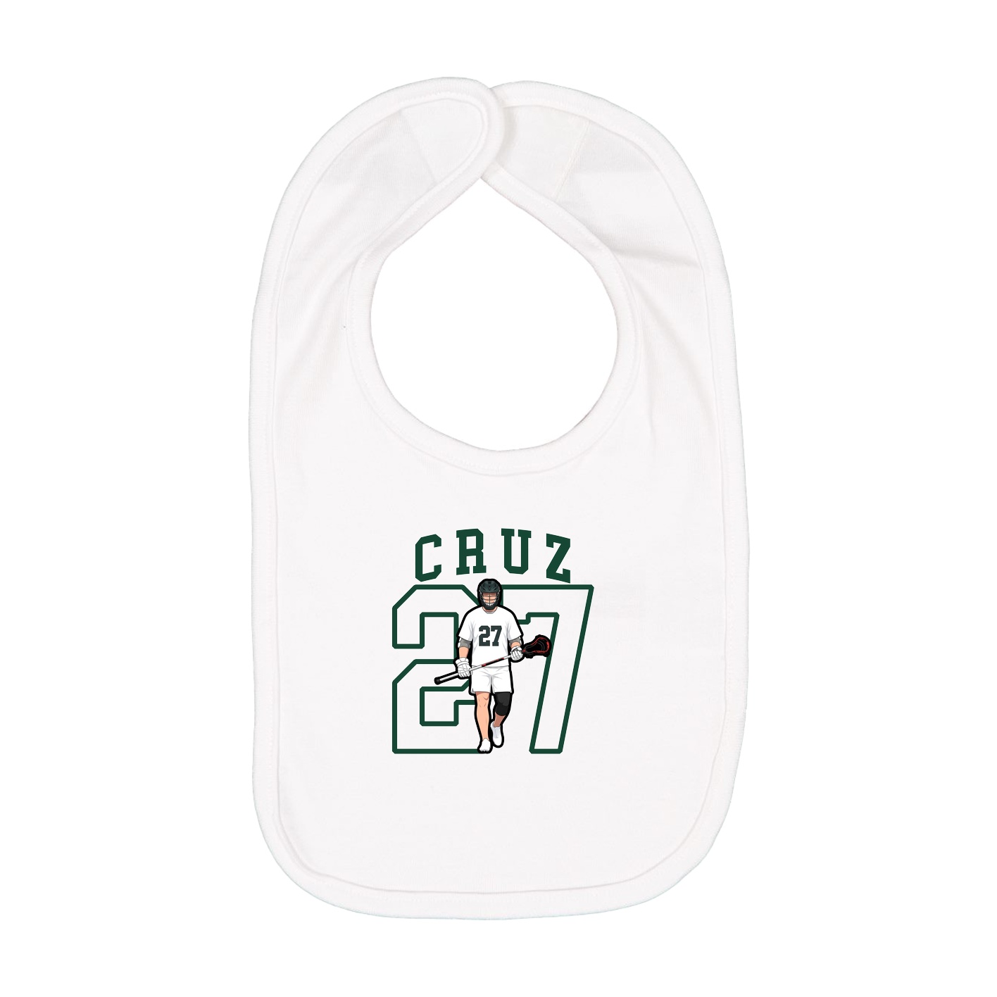 Infant Bib — Shirsey in White