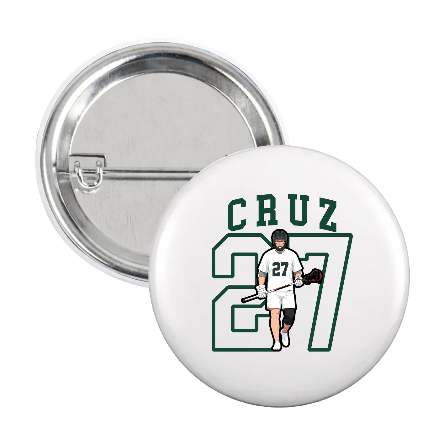 Game Day Button — Shirsey in White