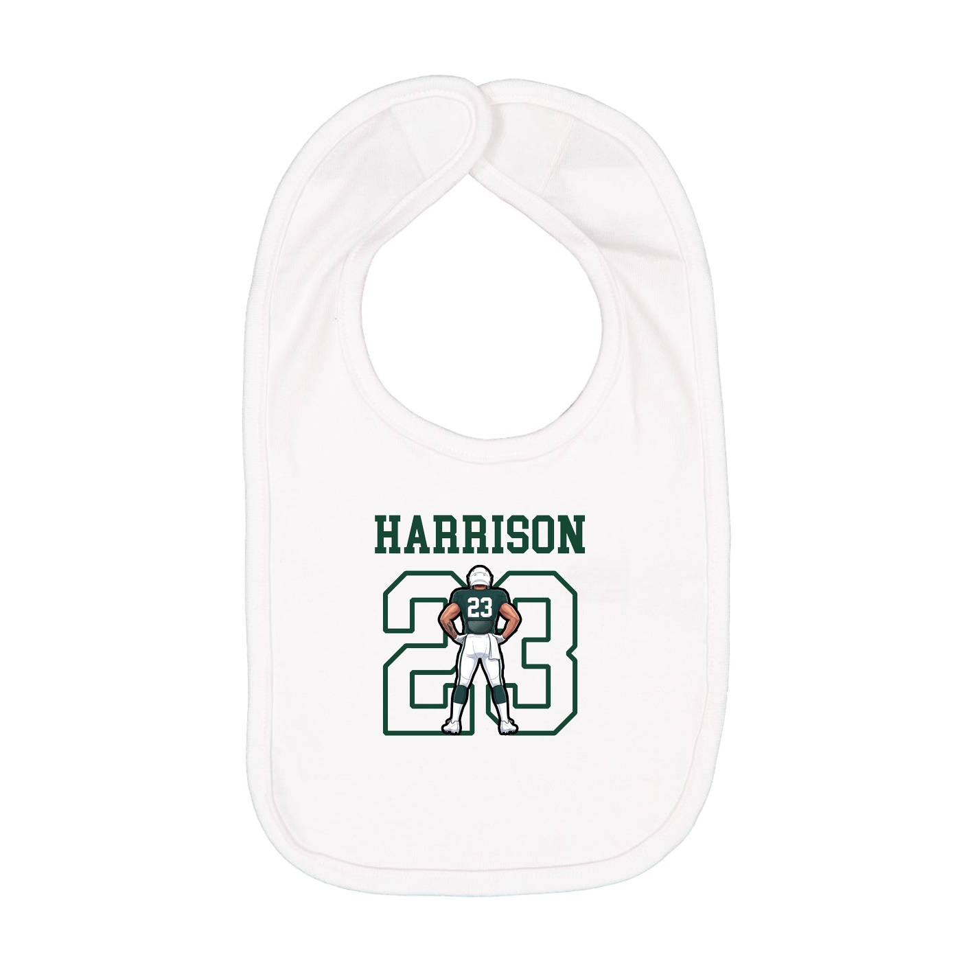Infant Bib — Shirsey in White