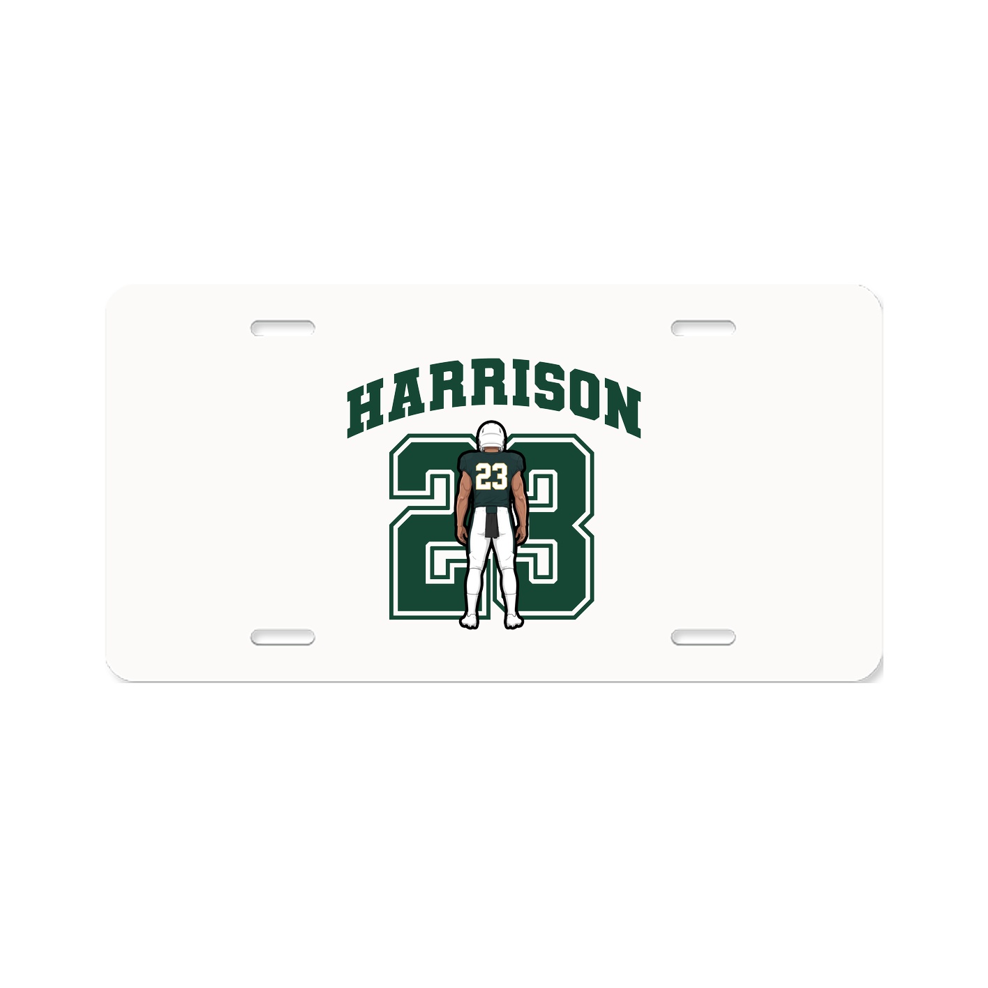 License Plate — Number in Classic