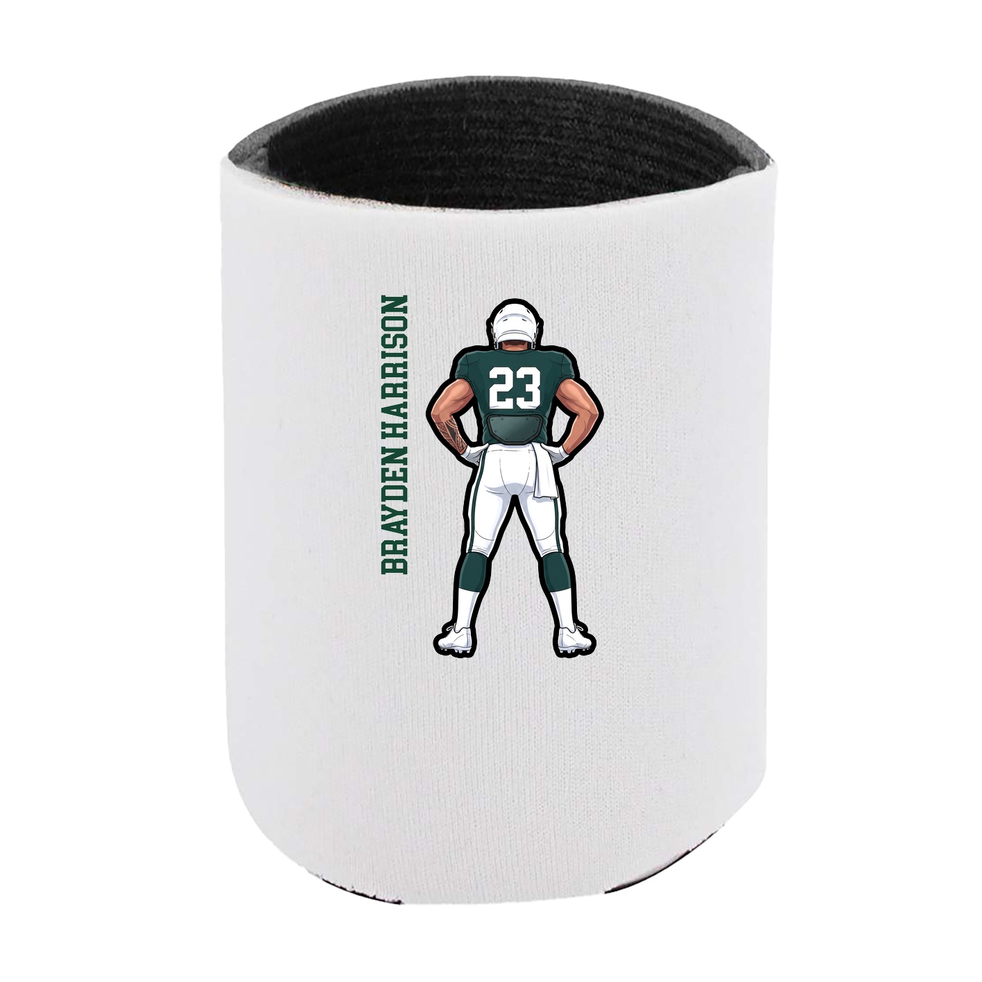 Can Holder — Name Vertical in White