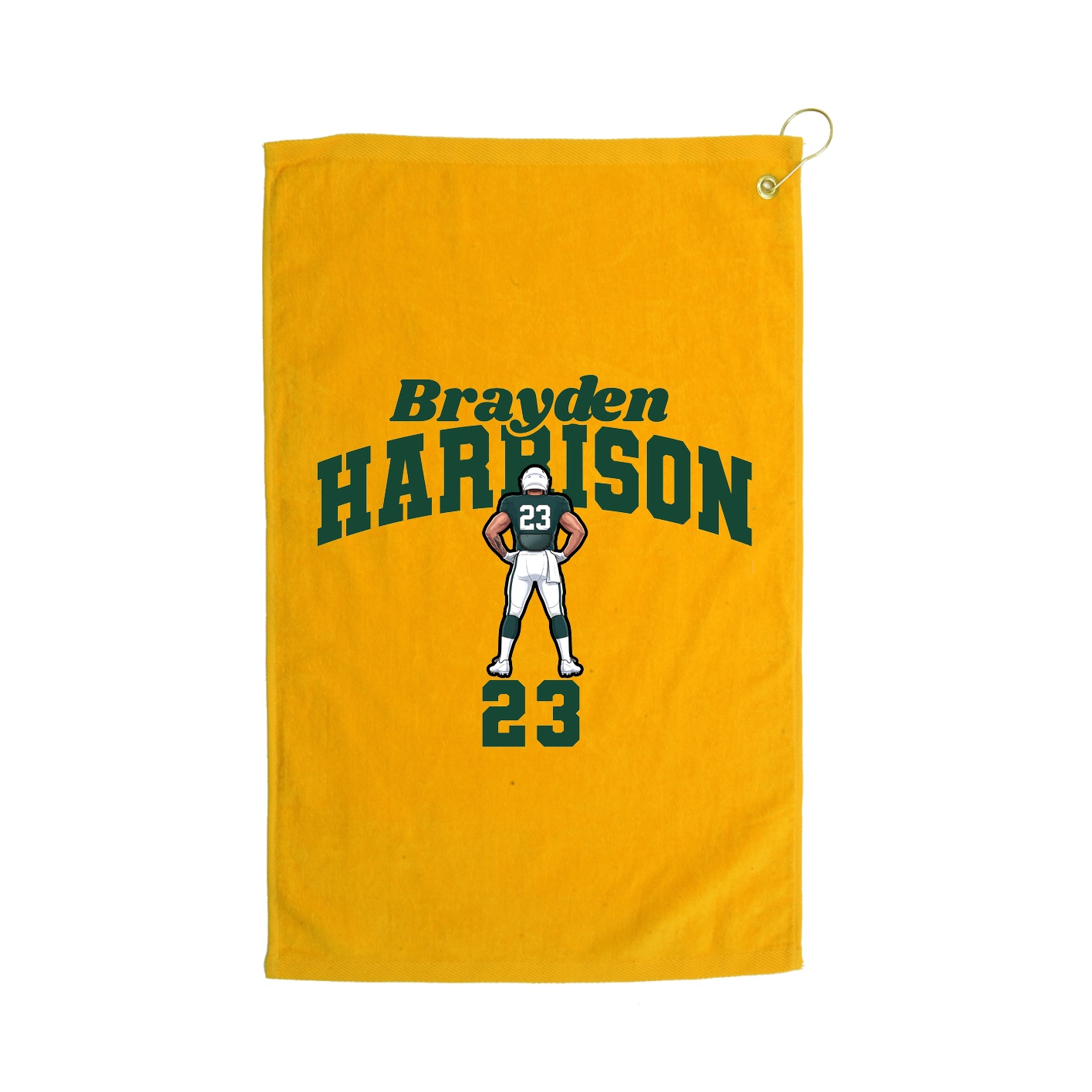 Golf Towel — Signature Arch in Gold
