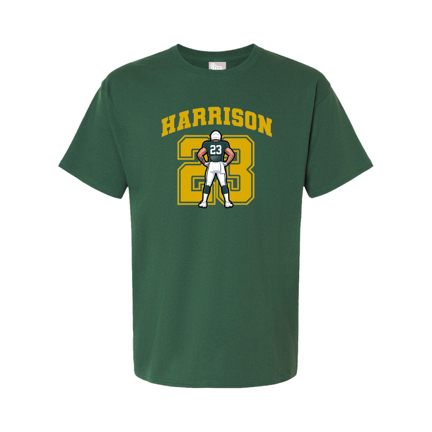 Youth Tee — Number in Green