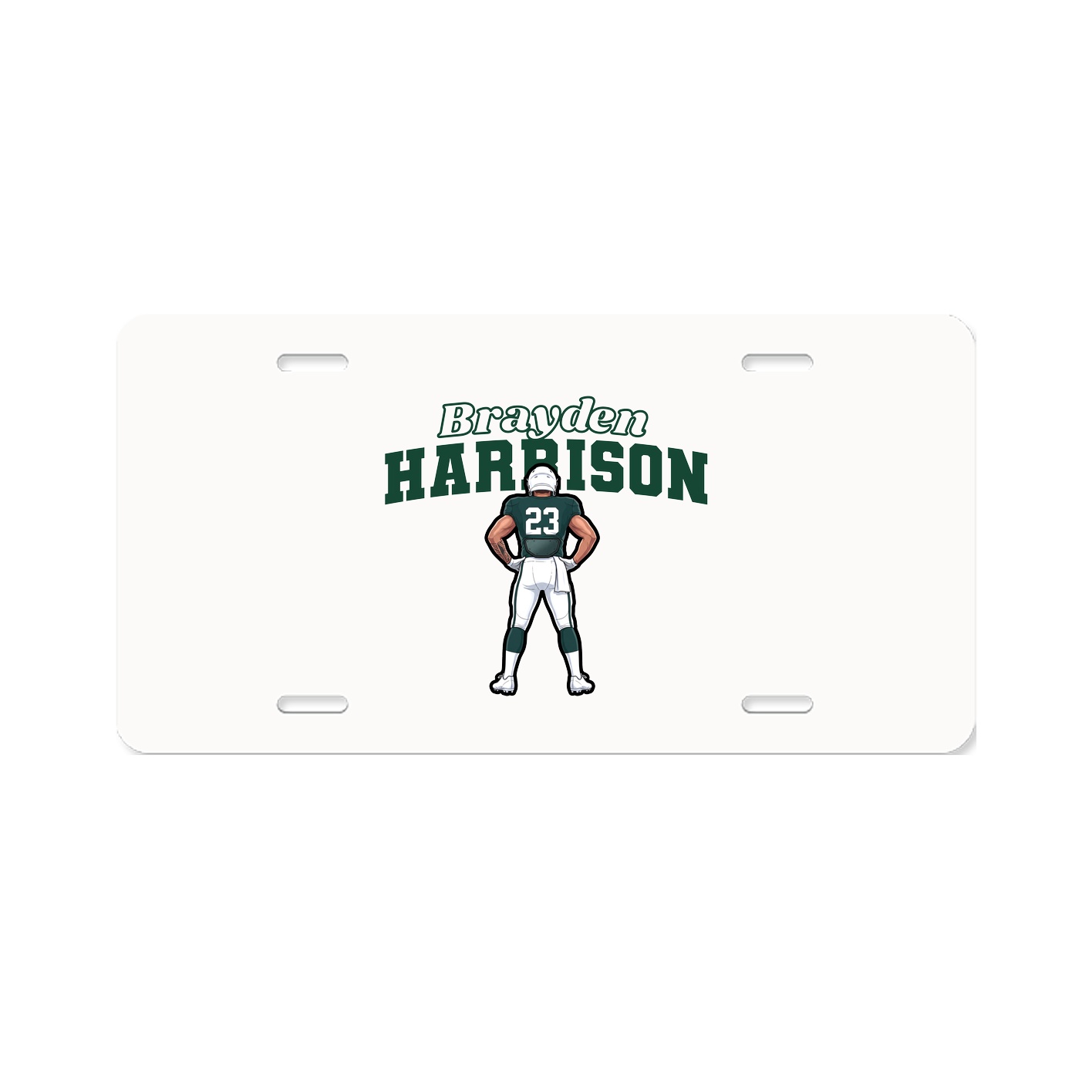 License Plate — Name Arch in Classic