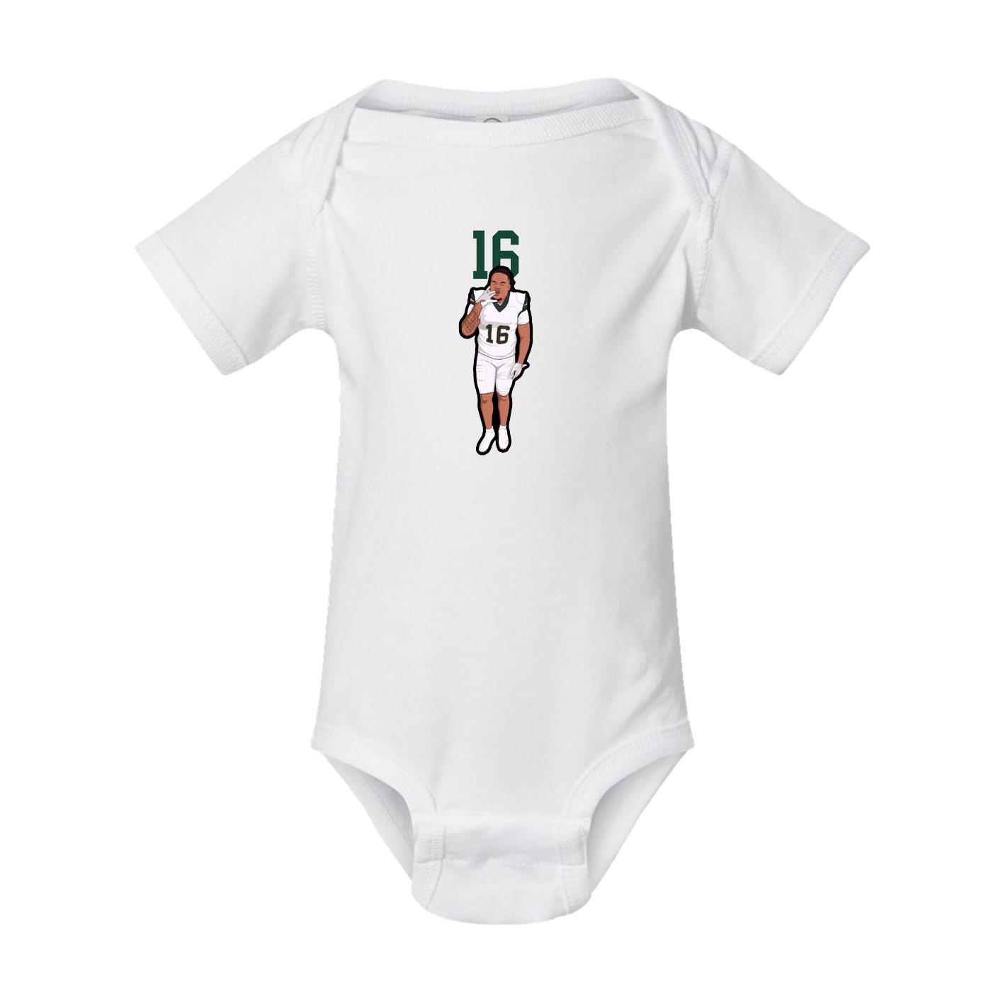 Baby Onesie — Number Top in White