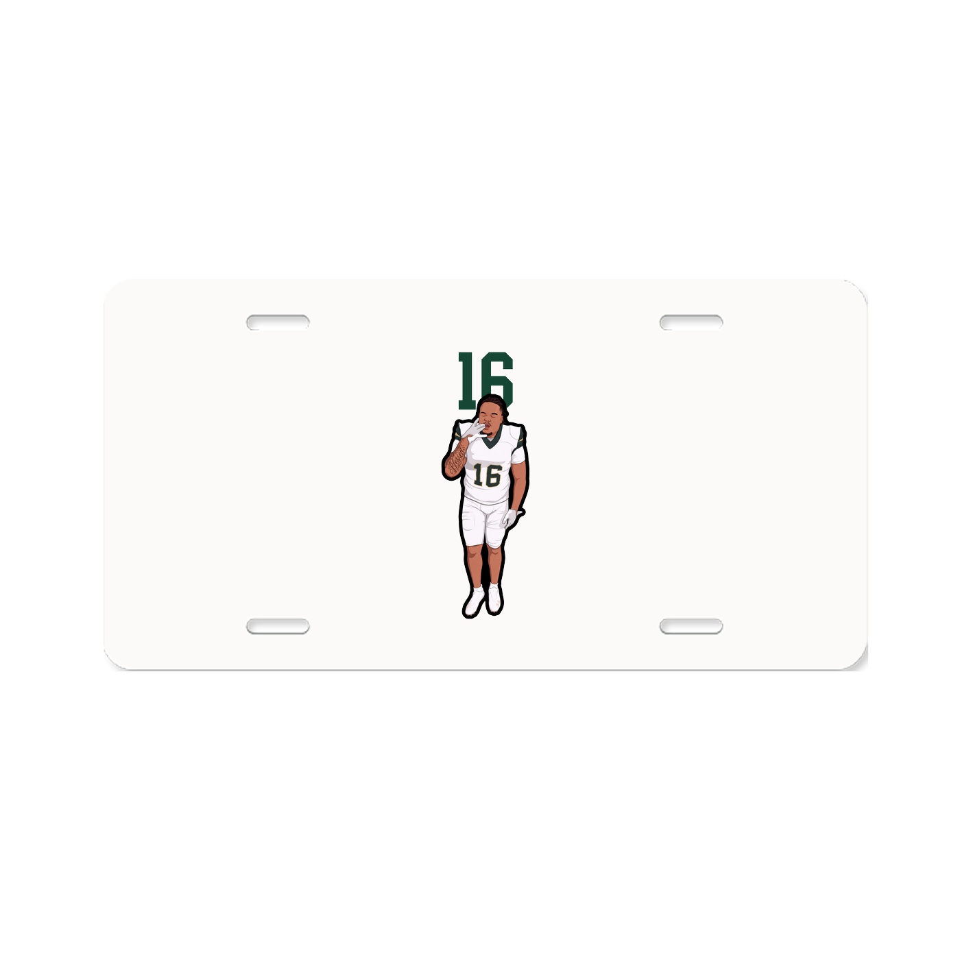 License Plate — Number Top in Classic