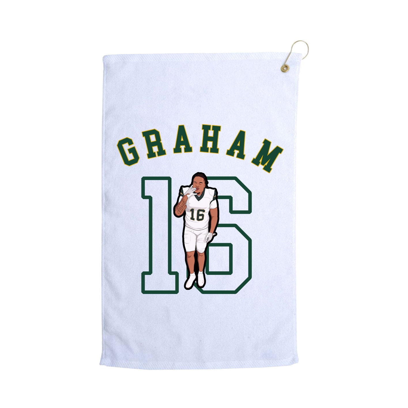 Golf Towel — Shirsey Arch in White