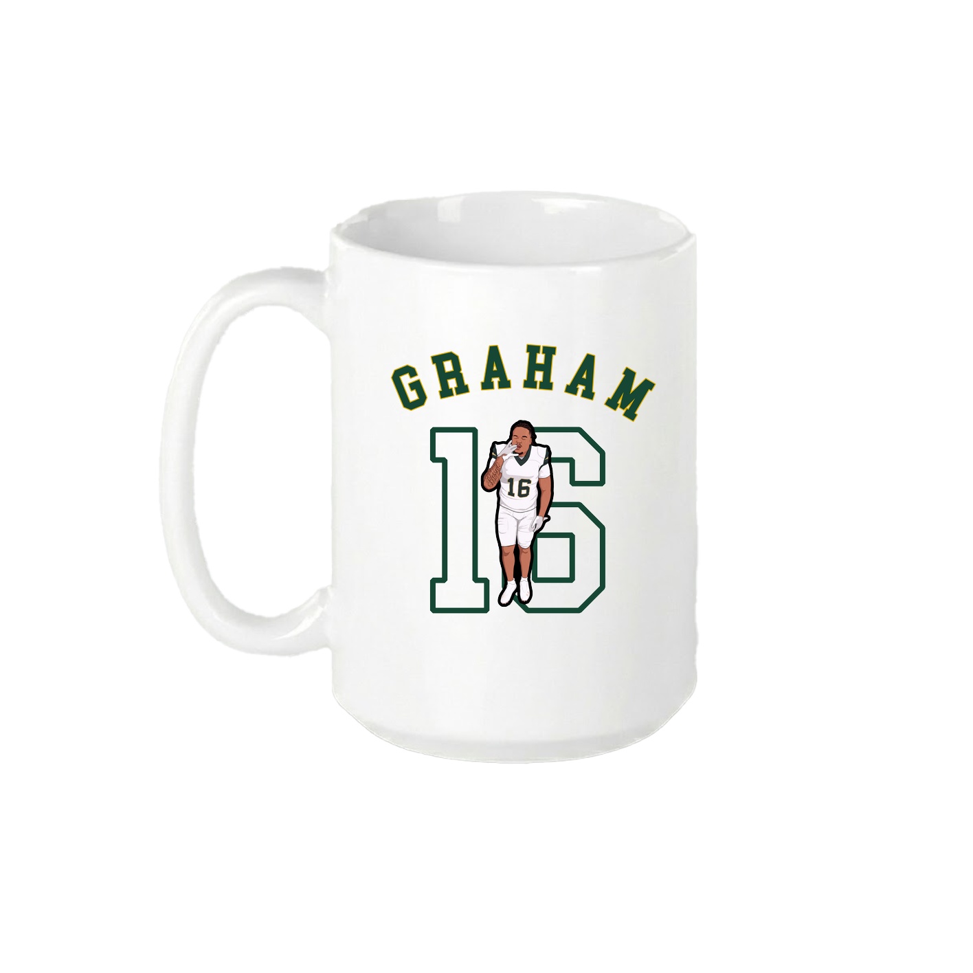 15oz Coffee Mug — Shirsey Arch in White