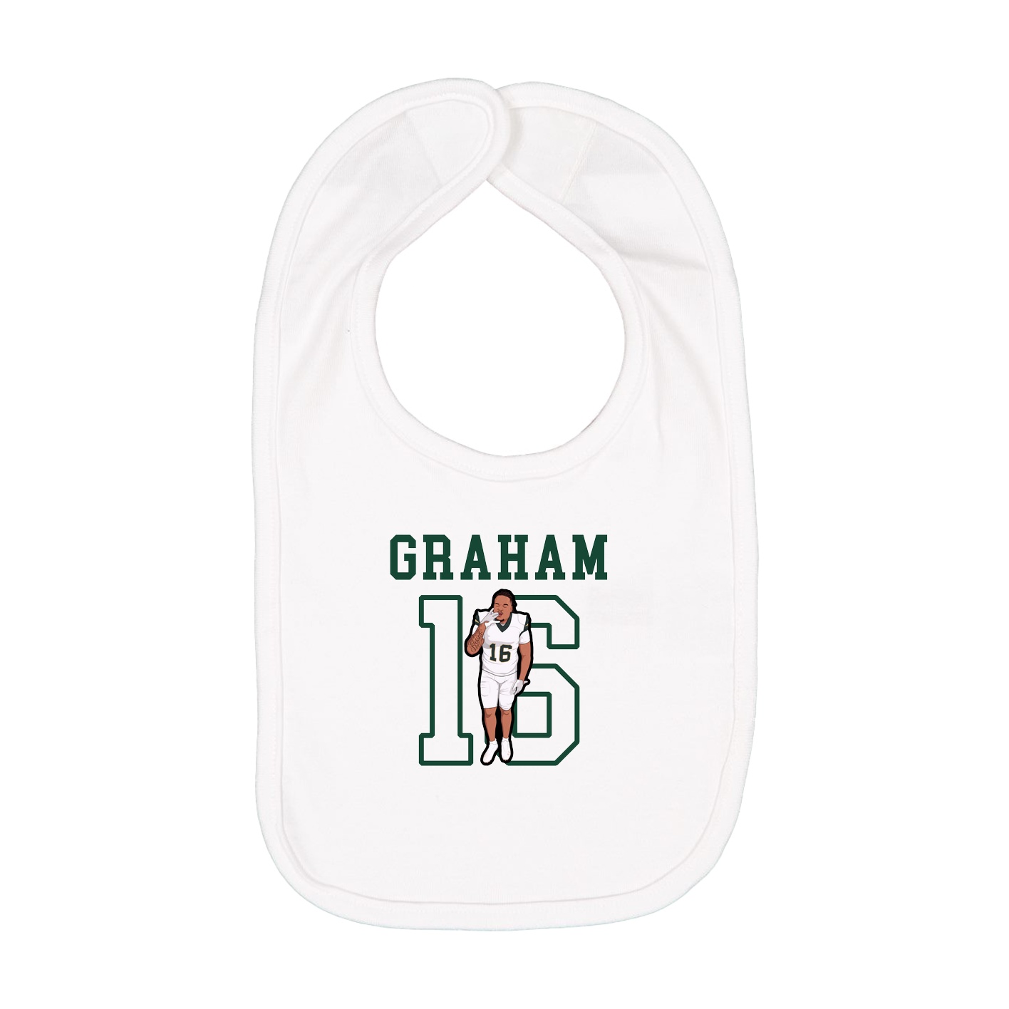 Infant Bib — Shirsey in White