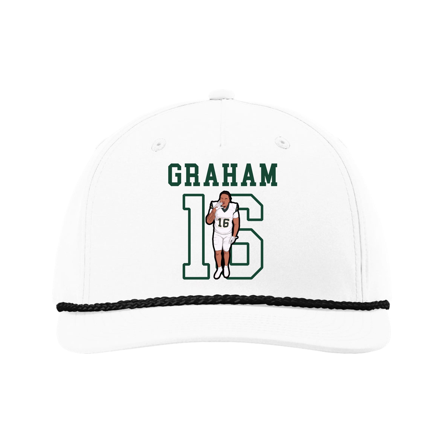 Five-Panel Classic Rope Cap — Shirsey in White