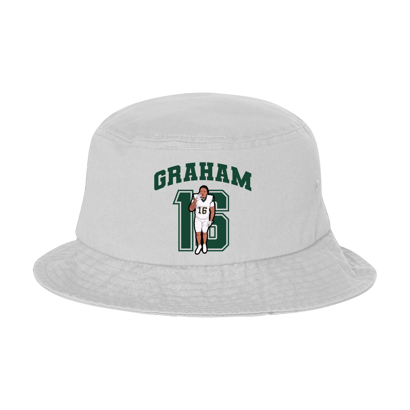 Bucket Cap — Number in White