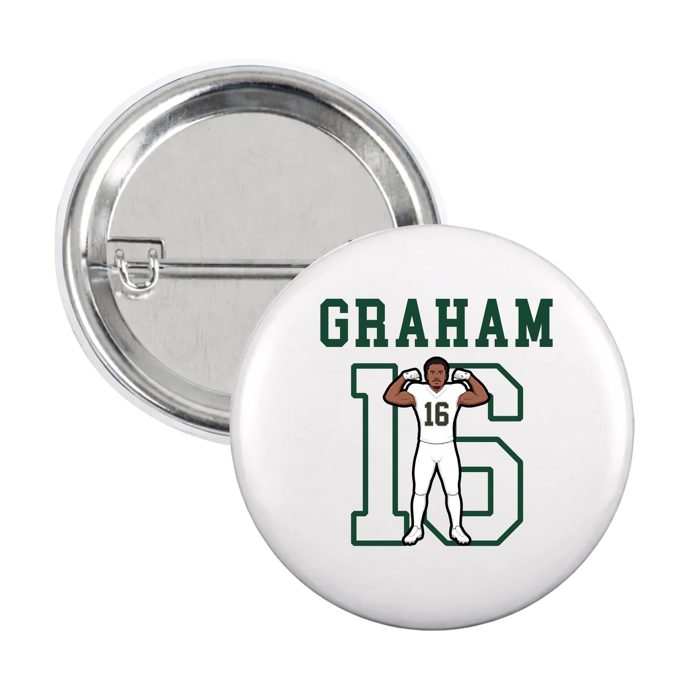 Game Day Button — Shirsey in White