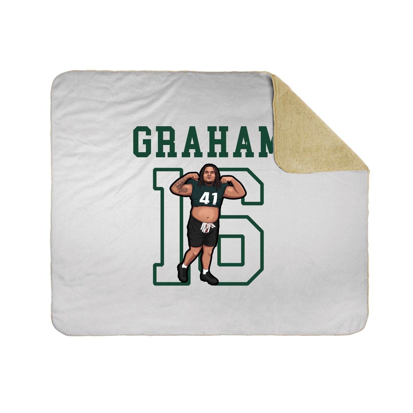 Throw Blanket — Shirsey in White